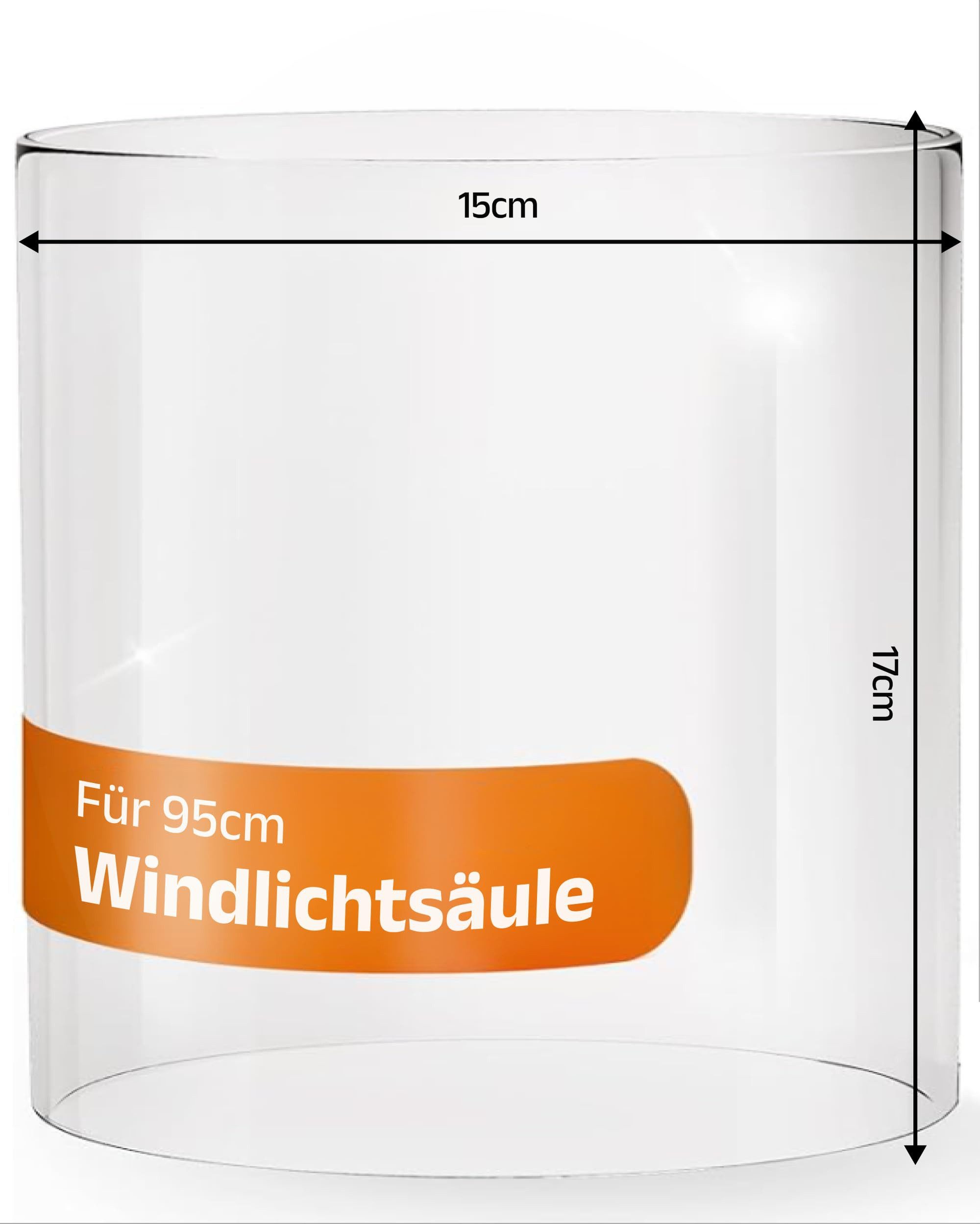 Bentson Windlicht Windlichtsäule (2er Set, 75 cm &  95 cm, 1 St., Outdoor Garten-/Balkondeko), Erhältlich in Schwarz & Rost-Design