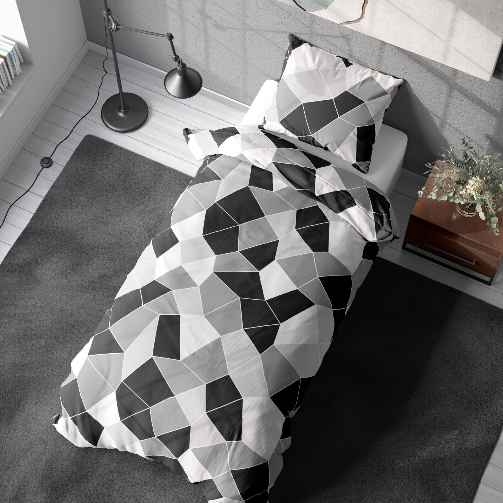 Visaggio Bettwäsche Mosaic 135x200 155x220 Bettbezug Allergiker geeignet, M günstig online kaufen