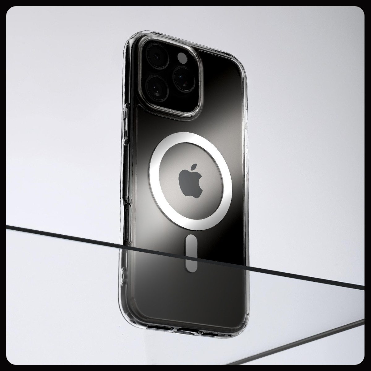 Spigen Handyhülle Hülle für iPhone 16 Pro Case Magsafe Schutzhülle Robust Handyhülle 6,3 Zoll, MagSafe, Military-Grade Fallschutz, Air Cushion Technology