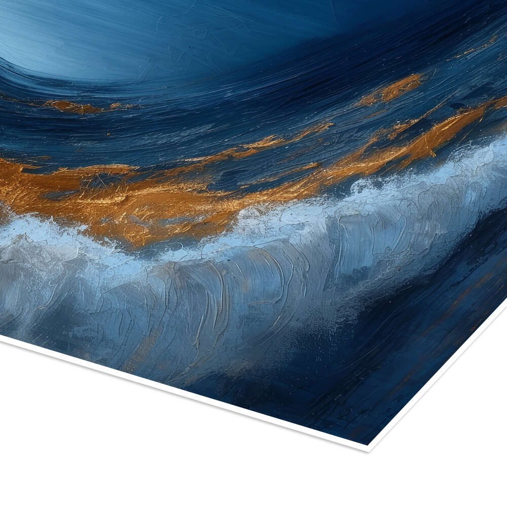 Posterlounge Wandbild Goldene Welle I, DejaReve, erhältlich als Poster, Leinwandbild, Wandsticker oder Acrylglasbild