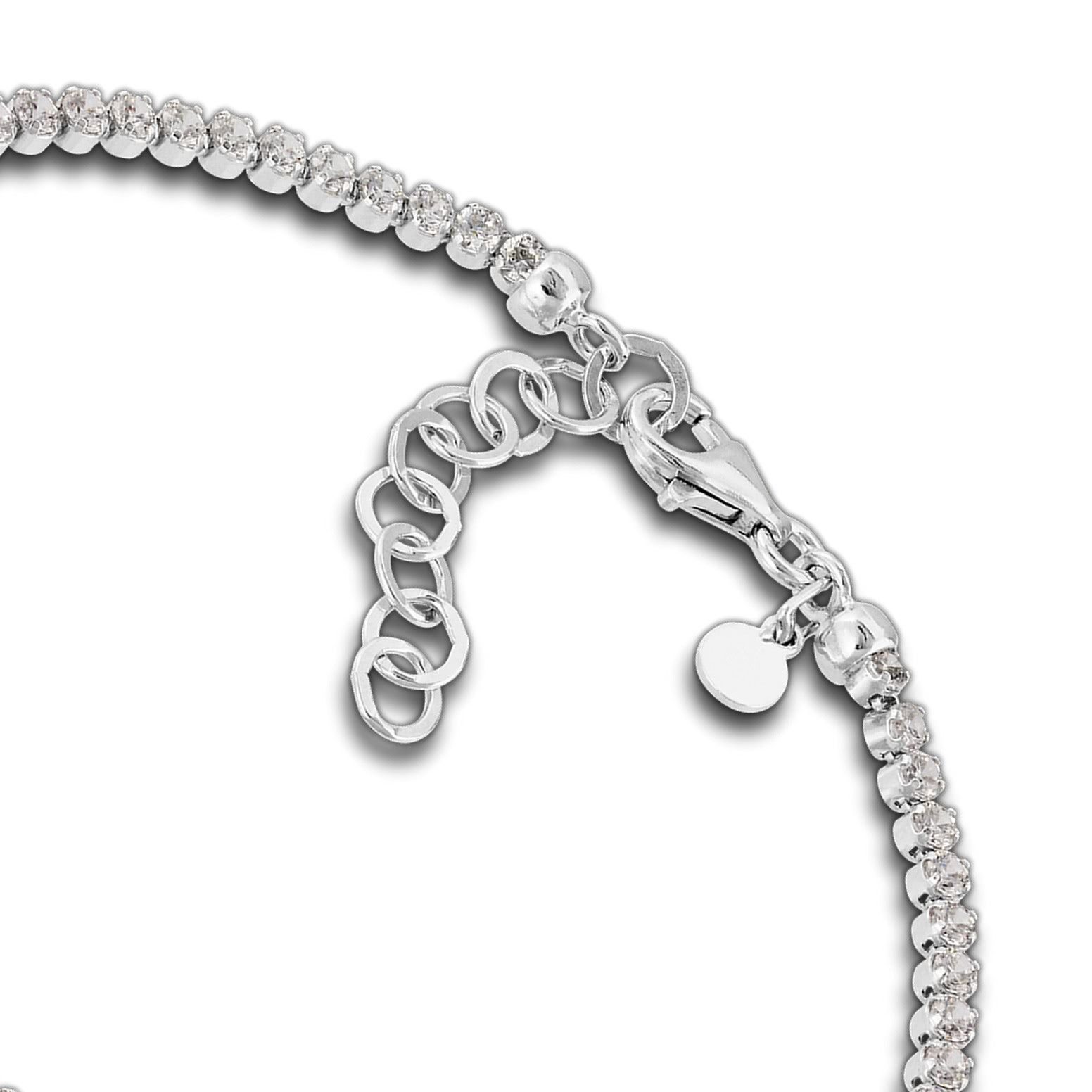 SilberDream Silberarmband SilberDream Armschmuck 18-21cm weiß (Armband), Armbänder für Damen 925 Sterling Silber, Made-In Italy – Bild 3 von 5