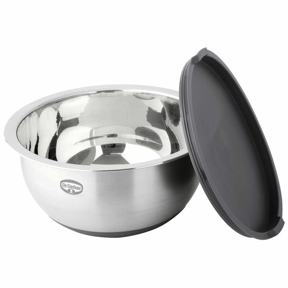 Dr. Oetker Küchenhelfer Rührschüssel Exclusive 24 cm, Edelstahl