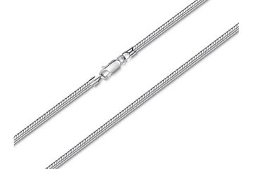 Silberkettenstore Silberkette Schlangenkette 3,5mm - 925 Silber, Länge wählbar von 40-100cm