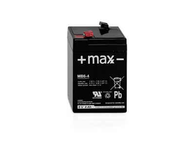 +maxx- 6V 4Ah ersetzt CY-0112 AGM Blei Batterie wartungsfrei Bleiakkus, universell einsetzbar
