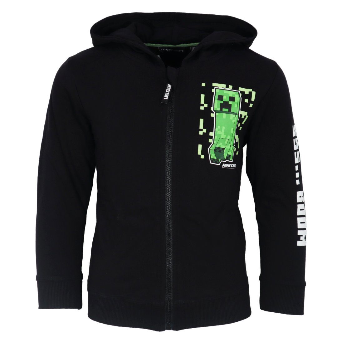 Minecraft Kapuzenpullover Minecraft Creeper Kinder Hoodie Pullover Jacke Gr. 116 bis 152