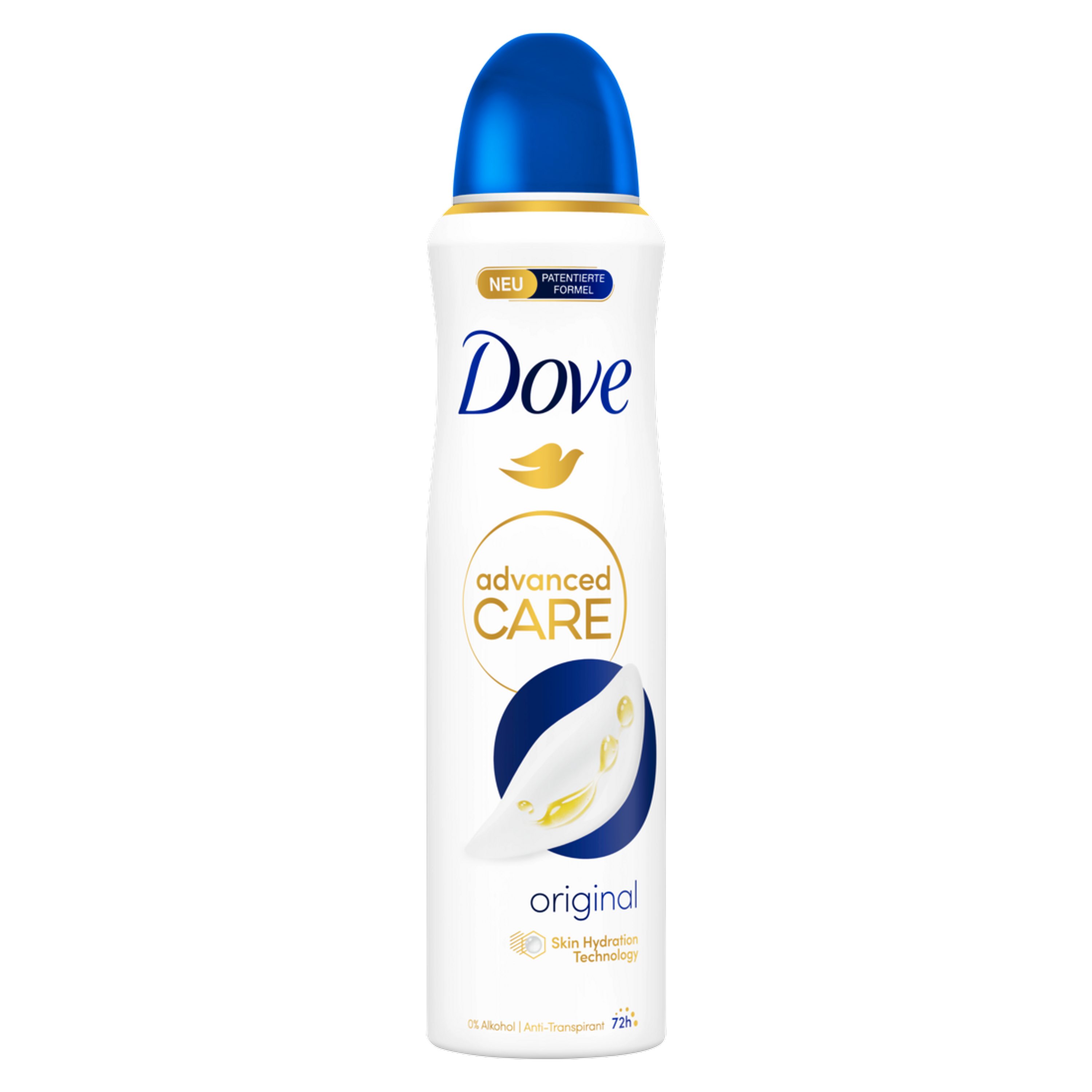 Care Anti-Transpirant DOVE Advanced 6x Dove Original 150ml Deo-Set Deo-Spray