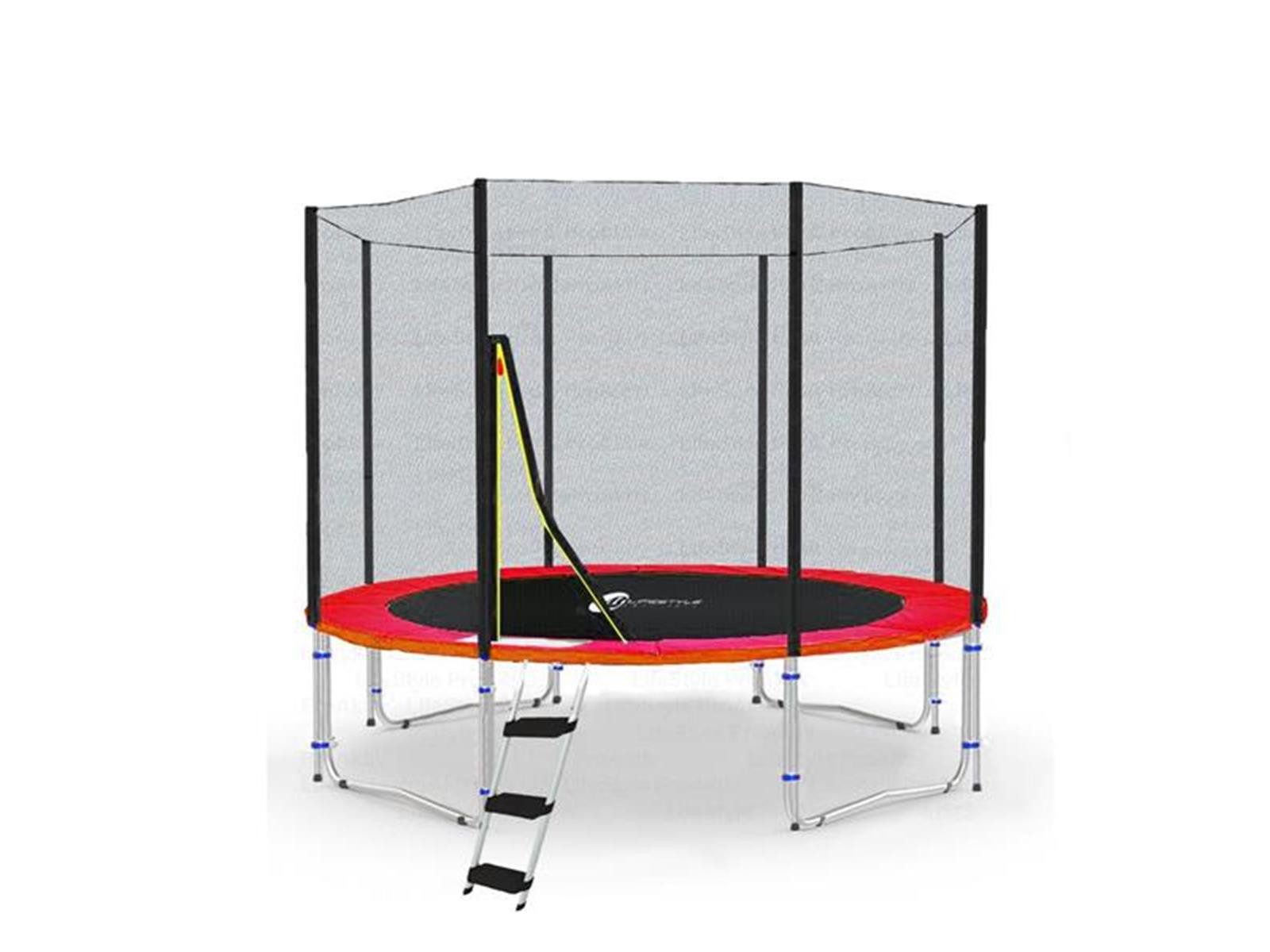 LifeStyle ProAktiv Gartentrampolin LifeStyle Classico Trampolin mit Netz außen - LS-C305-R - Ø 305cm -
