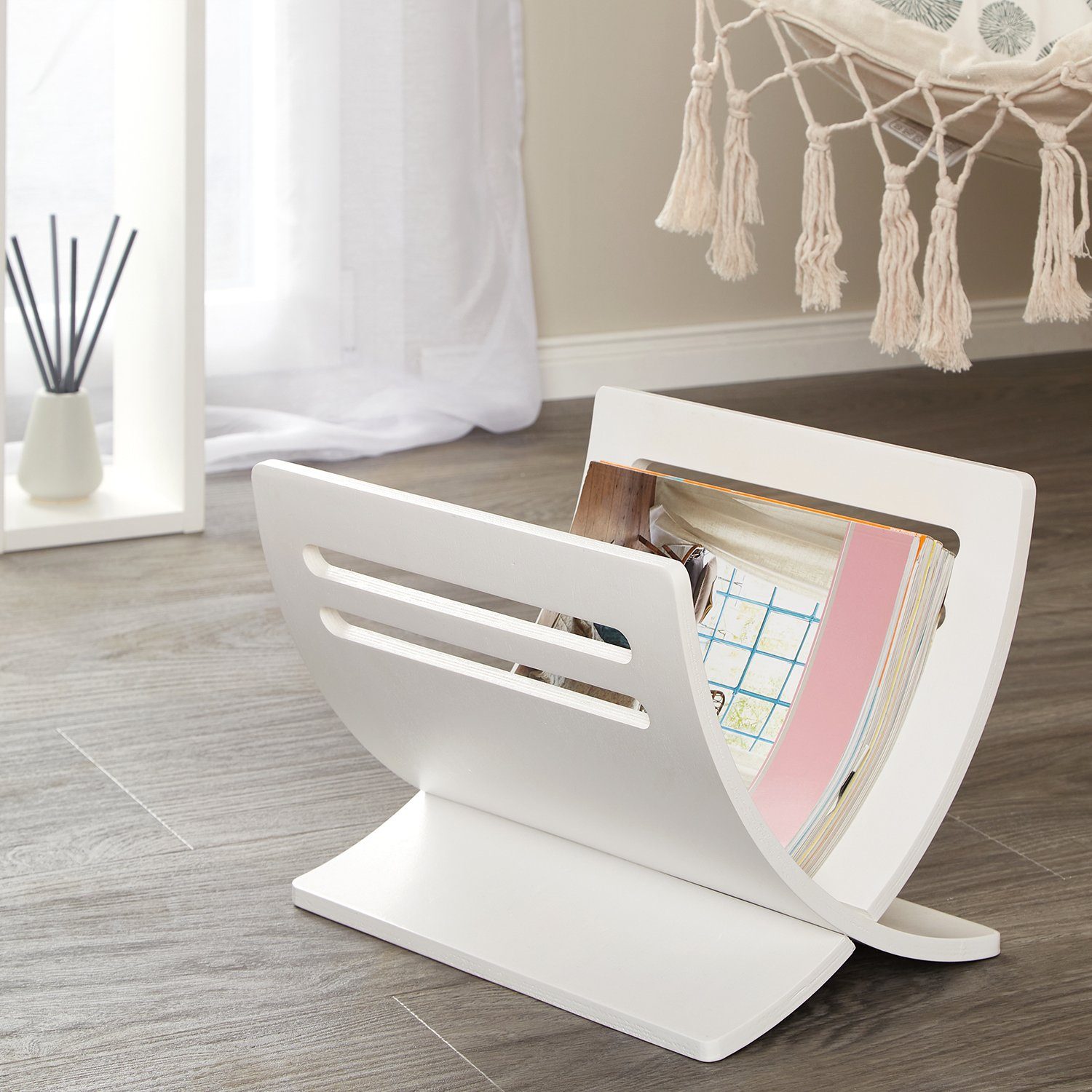 Homestyle4u Zeitungsständer Magazinhalter Holz Zeitschriftenhalter Magazins günstig online kaufen