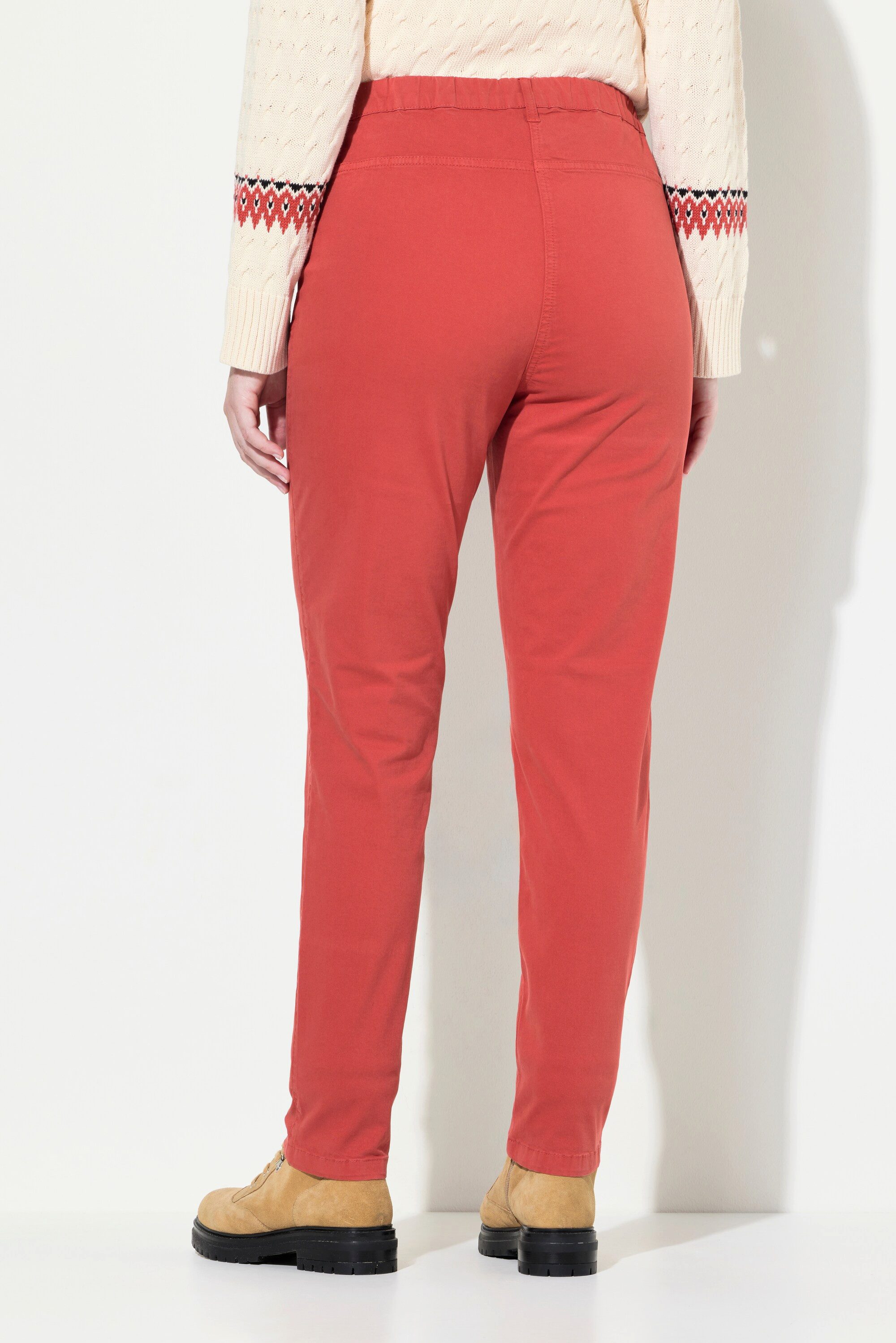 Ulla Popken Jeggings Jeggings Elastikbund schmales Bein Baumwolle