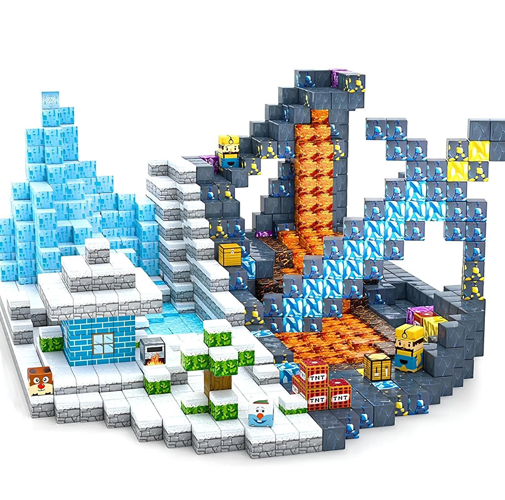 Athlix Magnetische Bausteine 128 Teile Bauwelt Spielzeug Magnetblöcke Magne günstig online kaufen