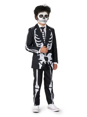 Opposuits Kostüm Boys Skeleton Grunge, Sorgt für ein bleibendes Lächeln: cooler Anzug für schräge Schurke