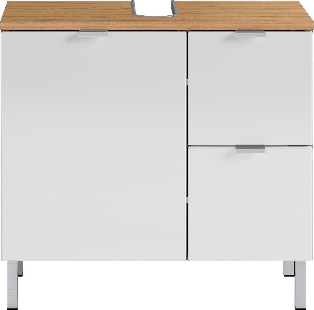 Germania Waschbeckenunterschrank GW-MAURESA Eiche 80 cm günstig online kaufen