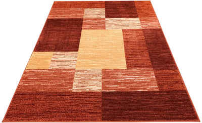 Teppich »Melvin«, my home, rechteckig, Höhe 8 mm, schön weich, flacher Teppich Karo-Muster, ideale Teppiche für Wohnzimmer Schlafzimmer Esszimmer