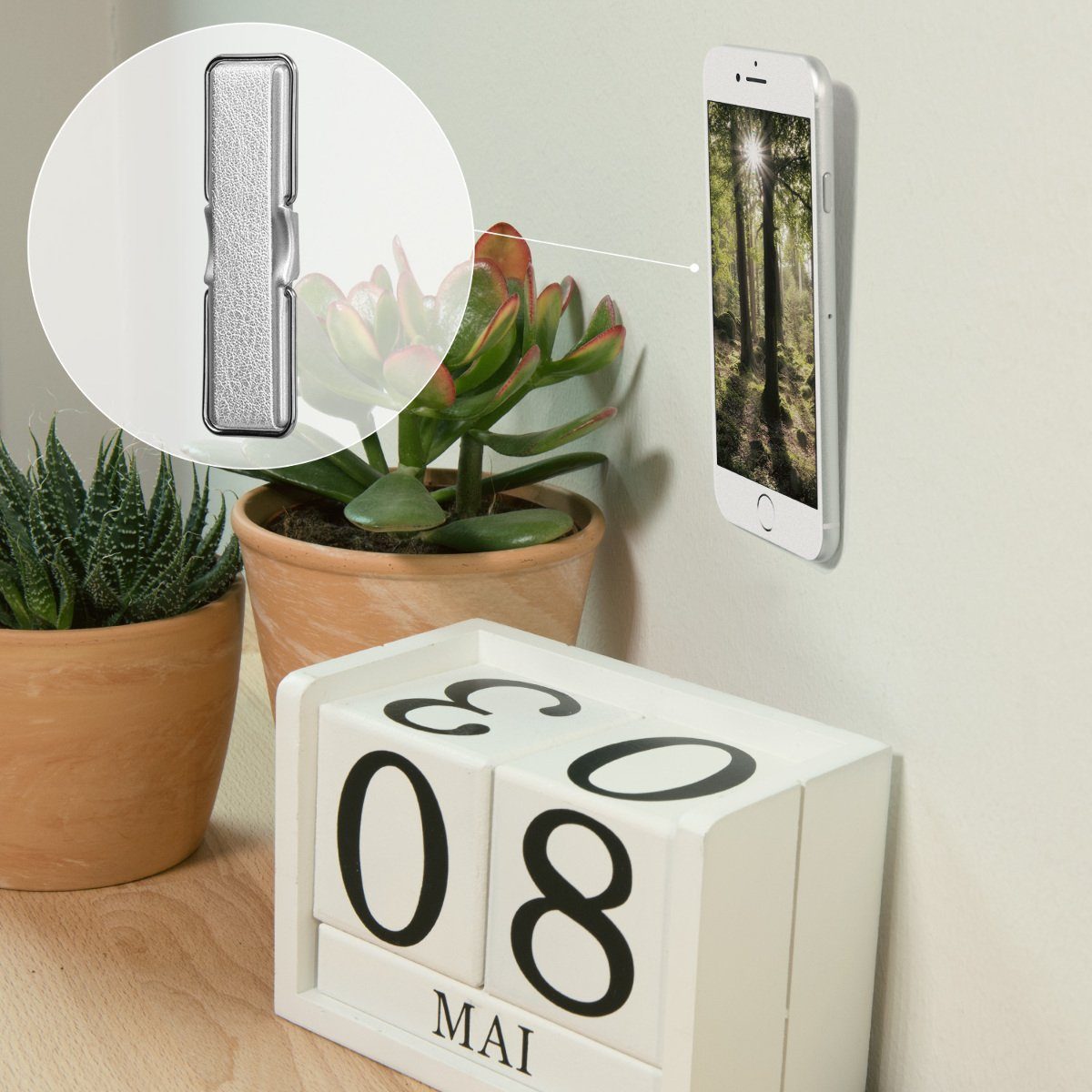 kwmobile Popsockets Smartphone Fingerhalter mit Ständer - selbstklebend, (1-tlg)