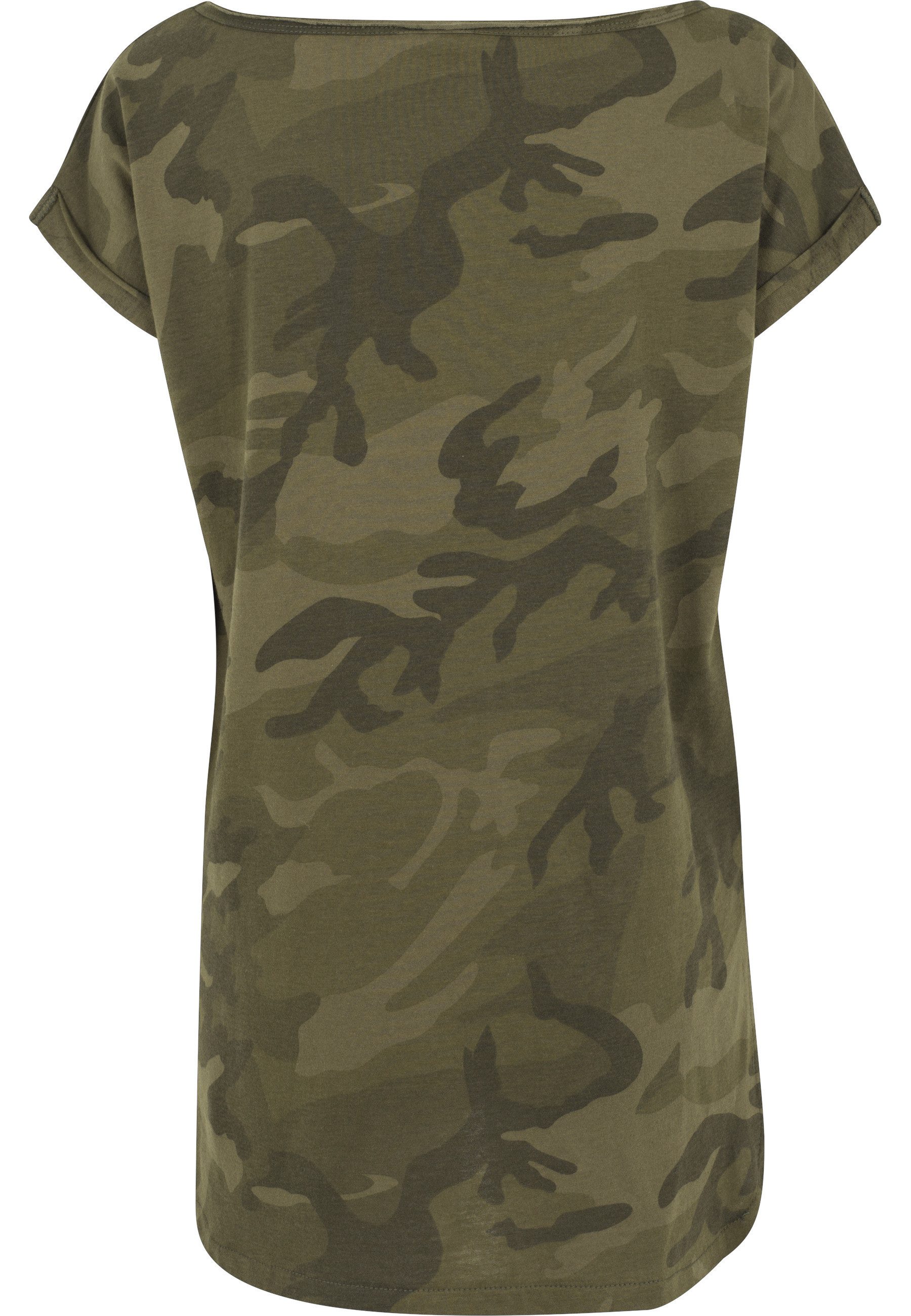 URBAN CLASSICS T-Shirt Urban Classics Damen Ladies Camo Back Shaped Tee (1-tlg)