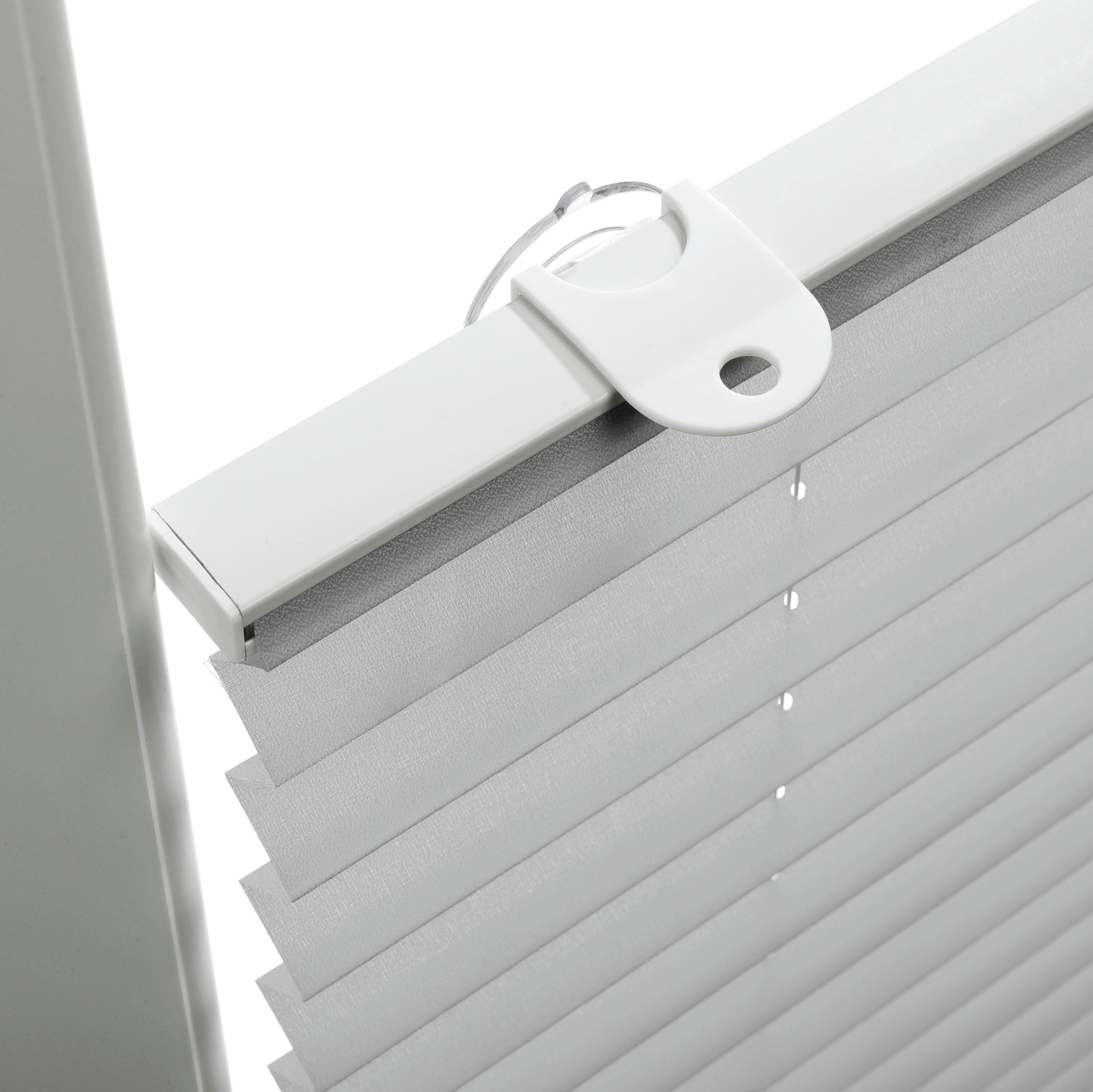 GARDINIA Dachfensterplissee, blickdicht, ohne Bohren, verspannt, Saugnäpfe, passend für Velux Dachfenster, in Crush-Optik