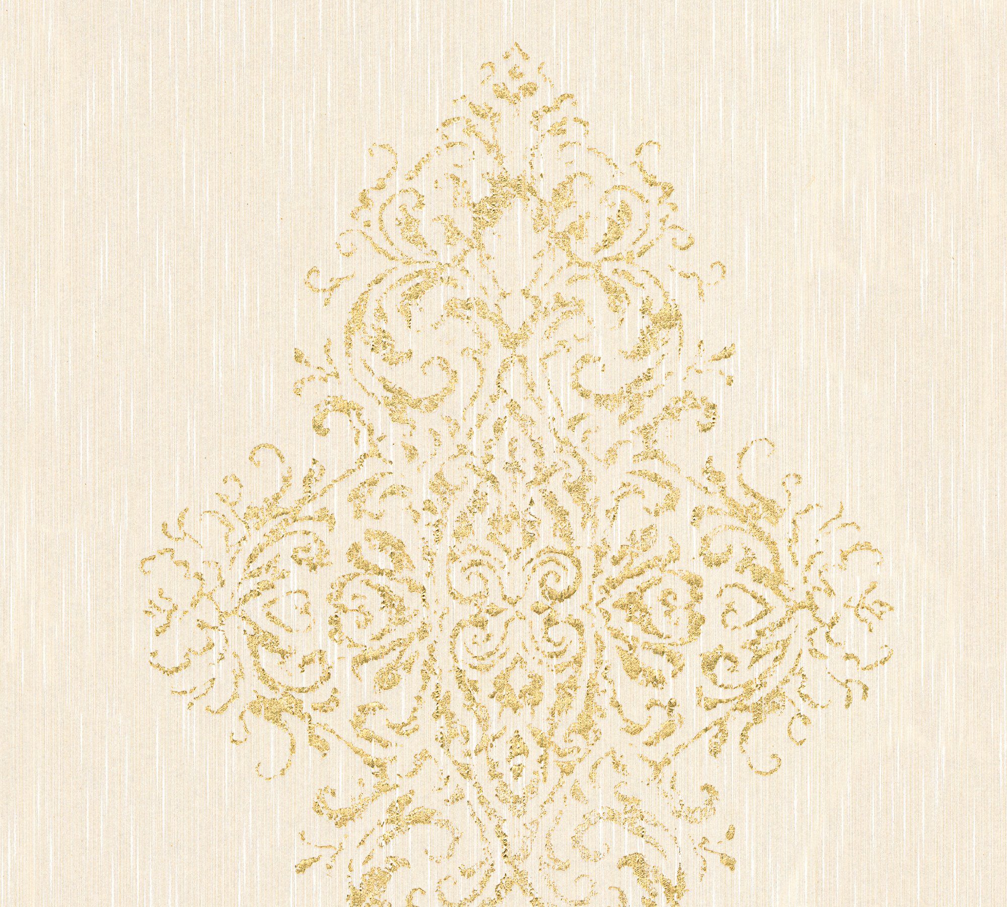 Architects Paper Textiltapete Luxury wallpaper, leicht strukturiert, Barock, gemustert, ornamental, Textil Tapete Barock Metallic Effekt Tapeten Wohnzimmer Schlafzimmer