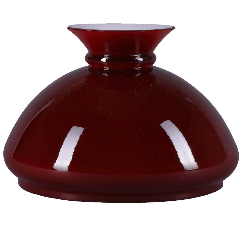 Home4Living Lampenschirm Petroleum Lampenglas Ø 189mm Ersatzglas Rot Glasschirm, Dekorativ