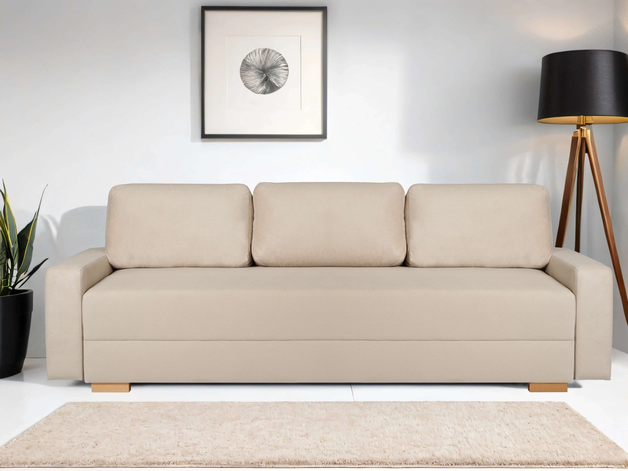 3-Sitzer SHERIDIAN Schlafsofa mit Bettkasten, in Feincord & Velvet