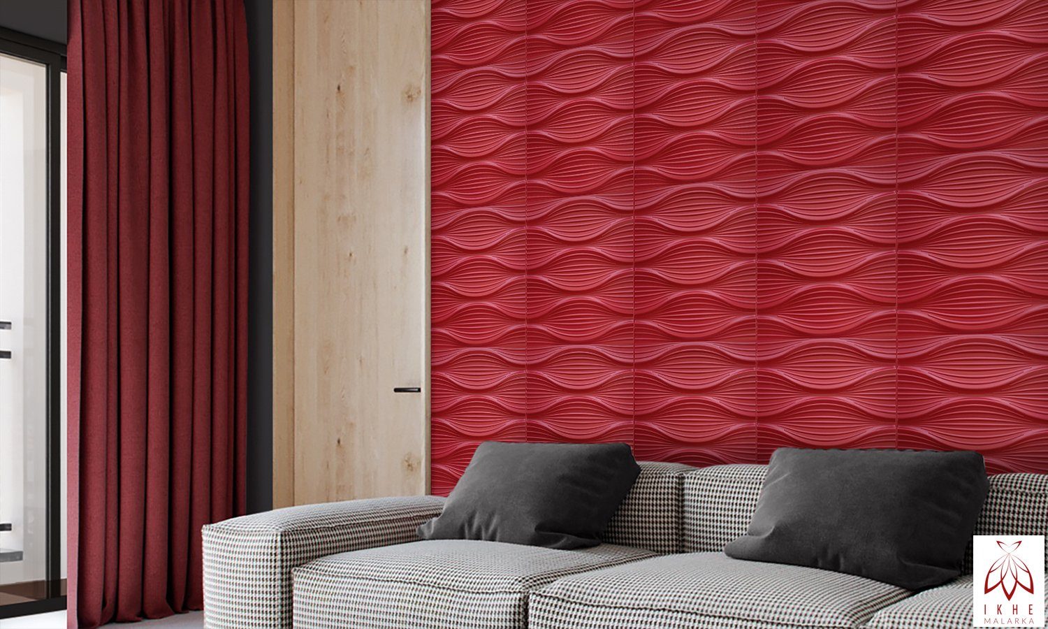 IKHEMalarka 3D Wandpaneel 3D Paneele PVC günstig online kaufen