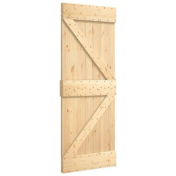 vidaXL Zimmertür Tür 85x210 cm Massivholz Kiefer Schiebetür Innentür Innenraum-Tür Holz