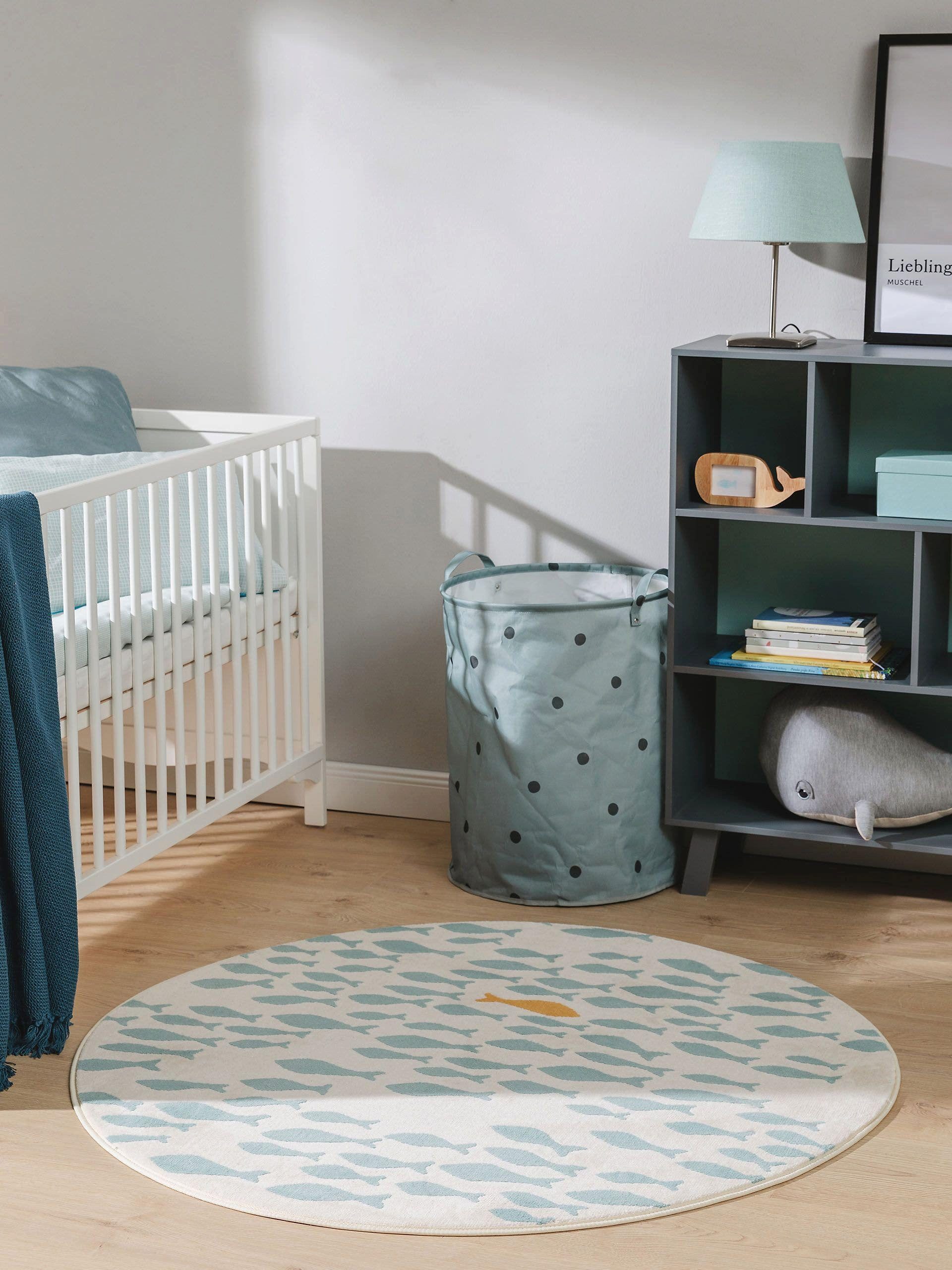 benuta Kinderteppich Fabius, rund, Höhe: 6 mm, Kunstfaser, Berber, Ethno-St günstig online kaufen