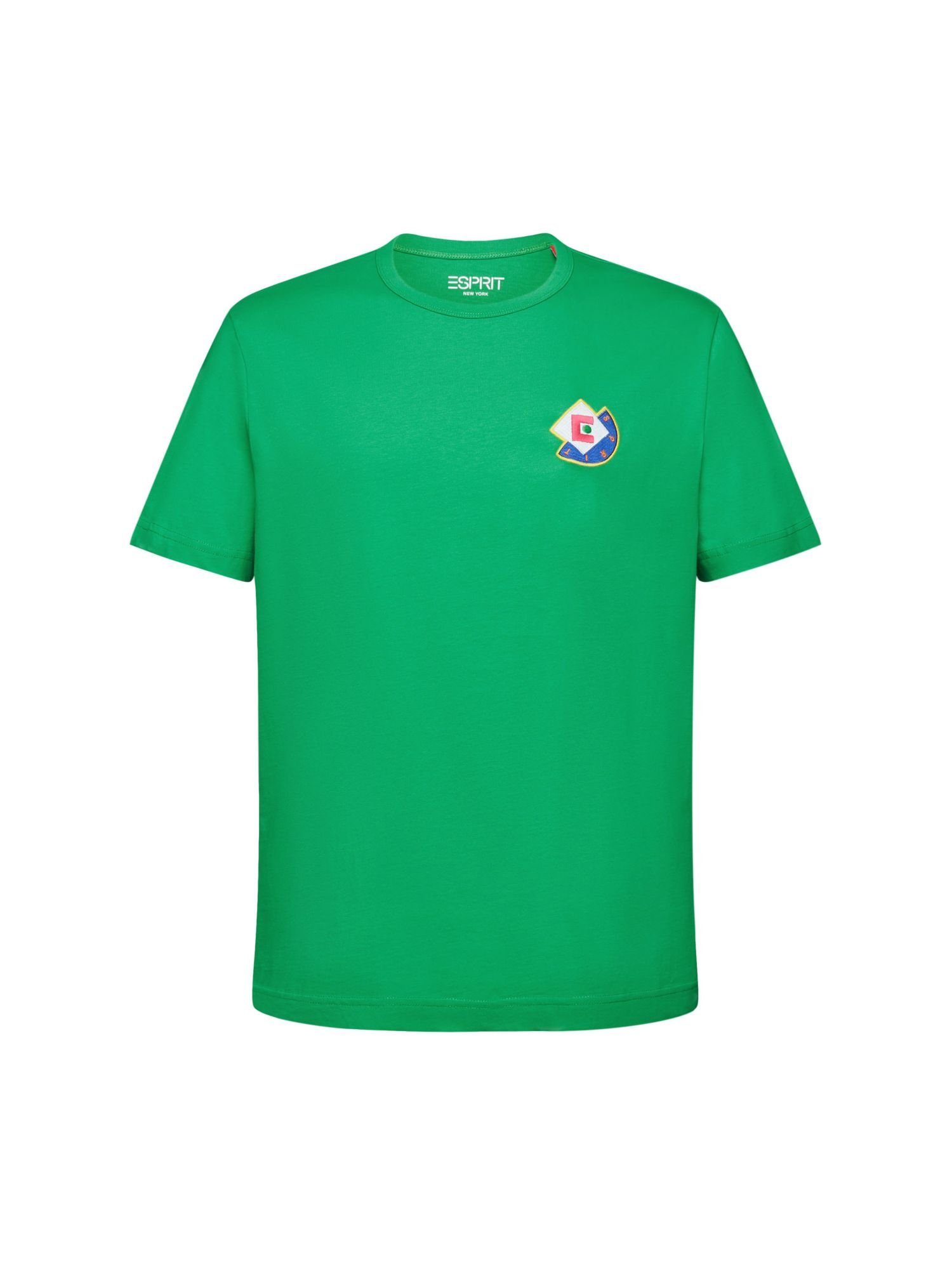 Esprit T-Shirt T-Shirt mit grafischem Logo (1-tlg) GREEN