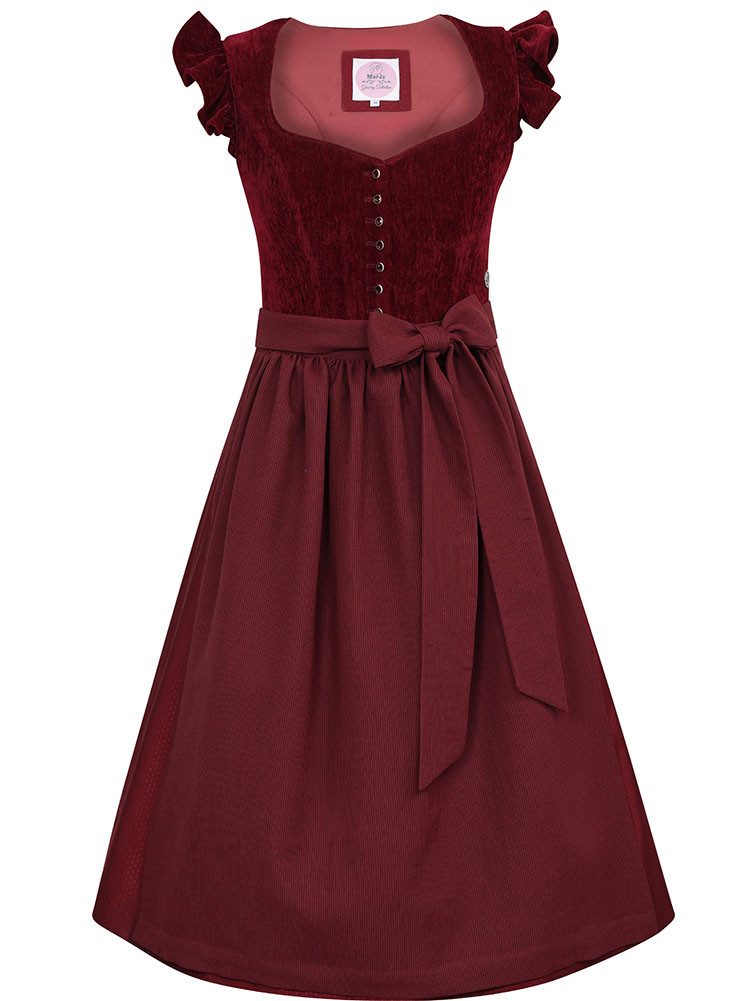 MarJo Dirndl Dirndl Hochwinkel 75cm Länge wine