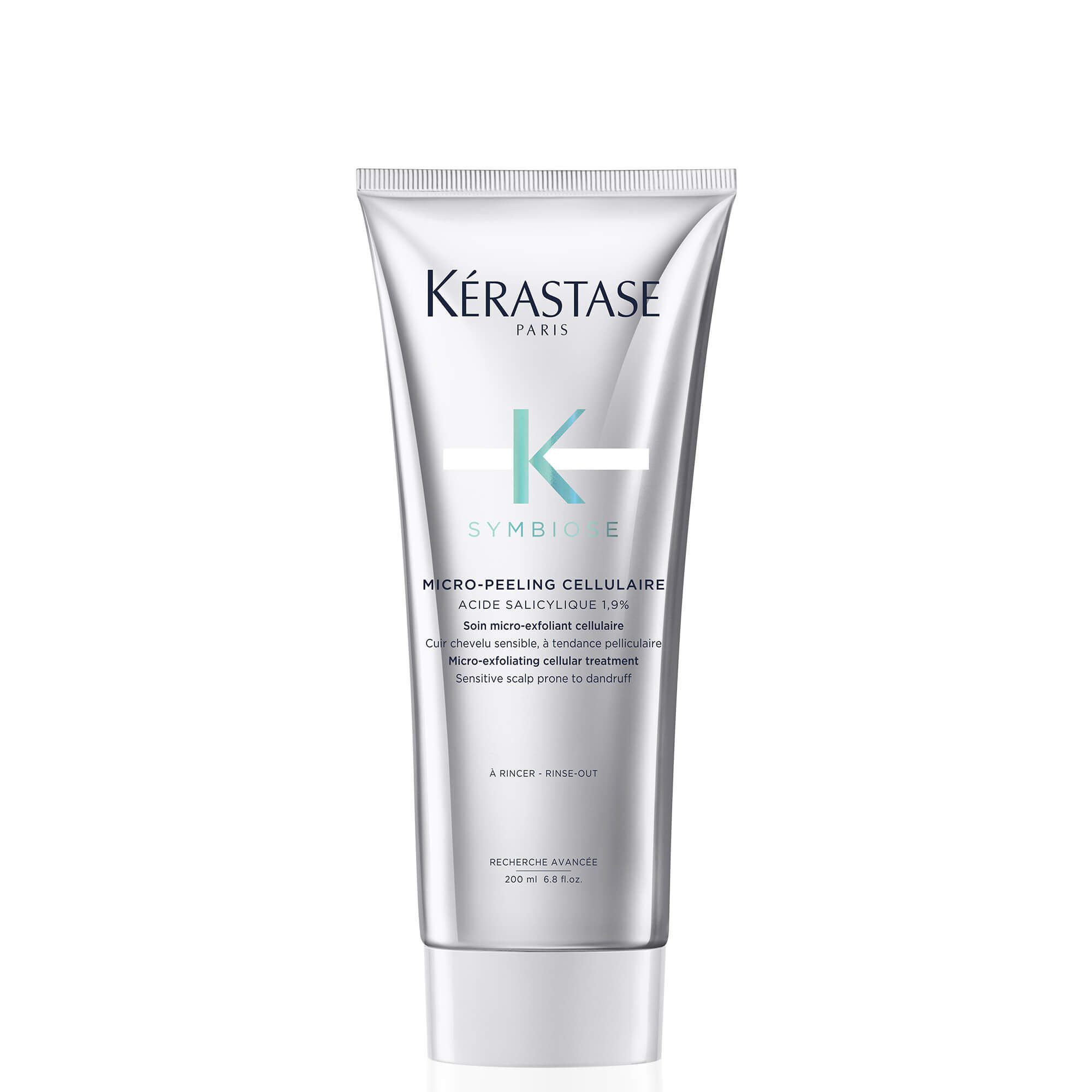 Kérastase Haarshampoo Kérastase Symbiose Micro Peeling Anti Schuppen Kopfhaut 200 ml, 1-tlg., Reduziert Haarbruch sichtbar bereits nach wenigen Anwendungen