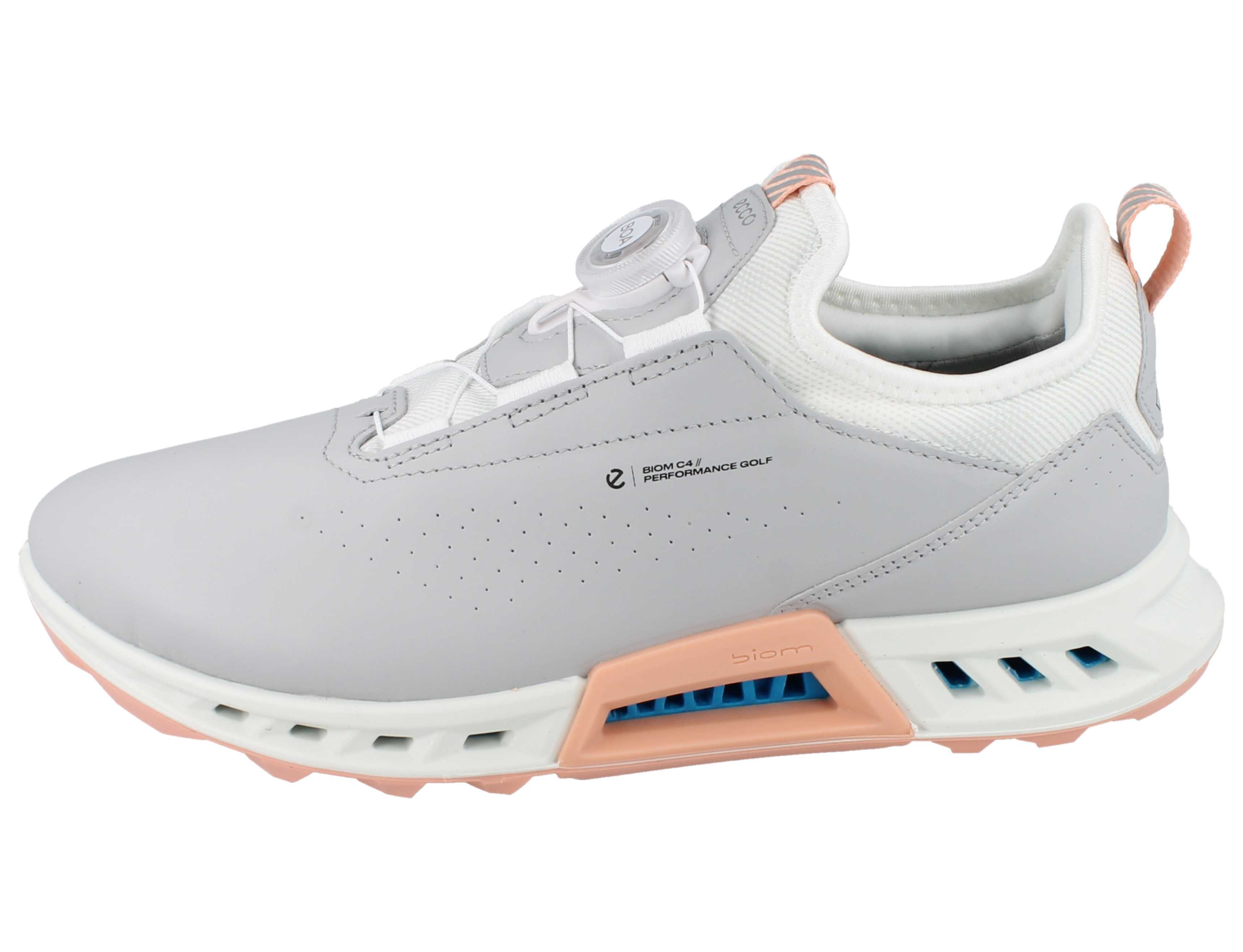 Ecco ECCO Biom C4 Damen Golfschuhe Boa grau Glattleder - Größe: 39 Golfschuh Wasserdicht