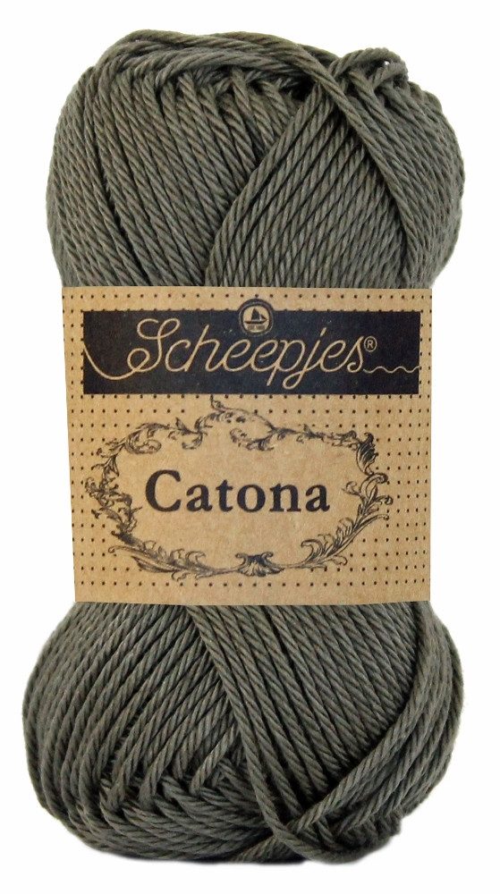 Scheepjes 10 x Scheepjes Catona 387 Dark Olive Häkelwolle, 250 m, Strickgarn,Baumwollgarn,Häkeln,Amigurumi