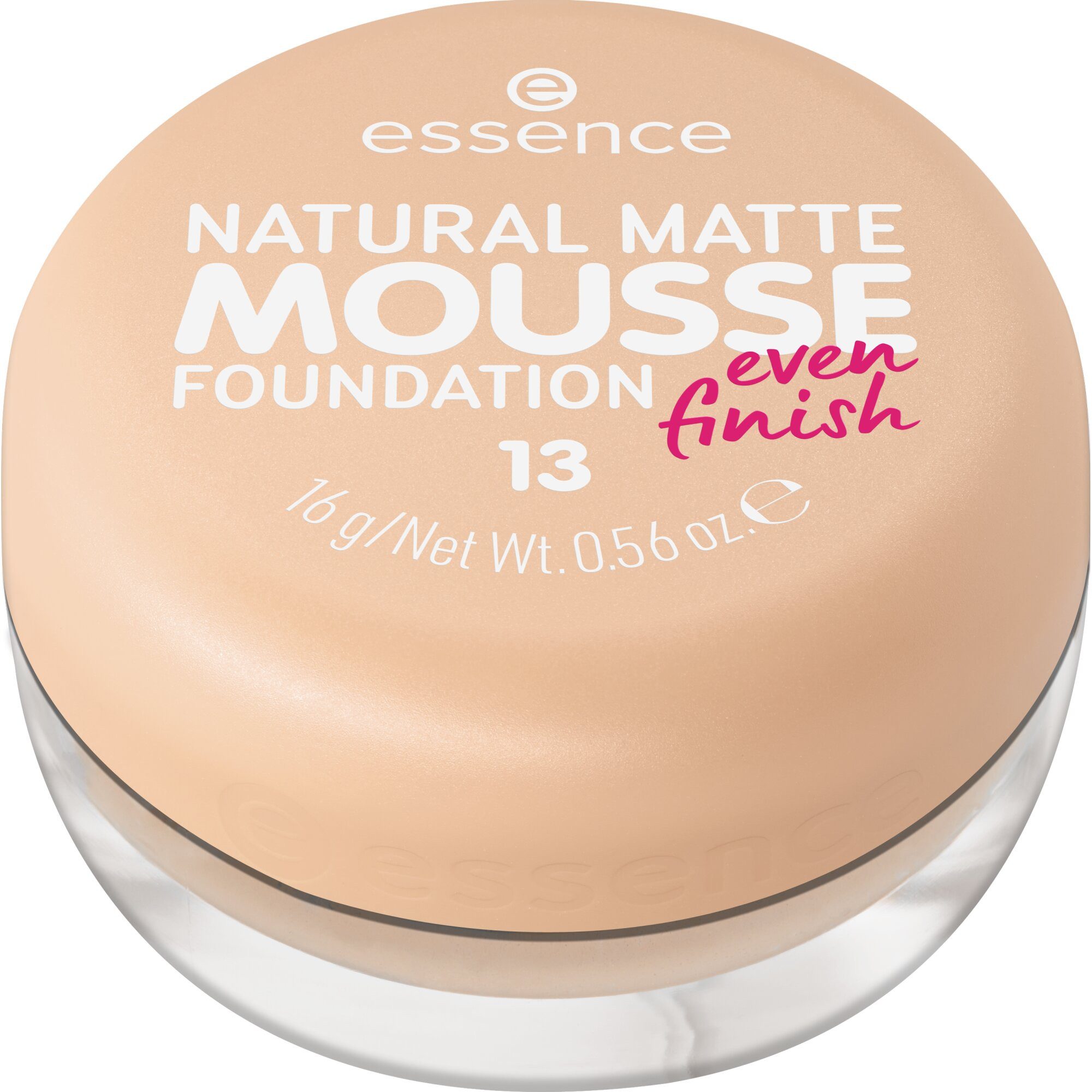 Essence Foundation NATURAL MATTE MOUSSE FOUNDATION, 3er Pack, mit Clean-Beauty-Textur