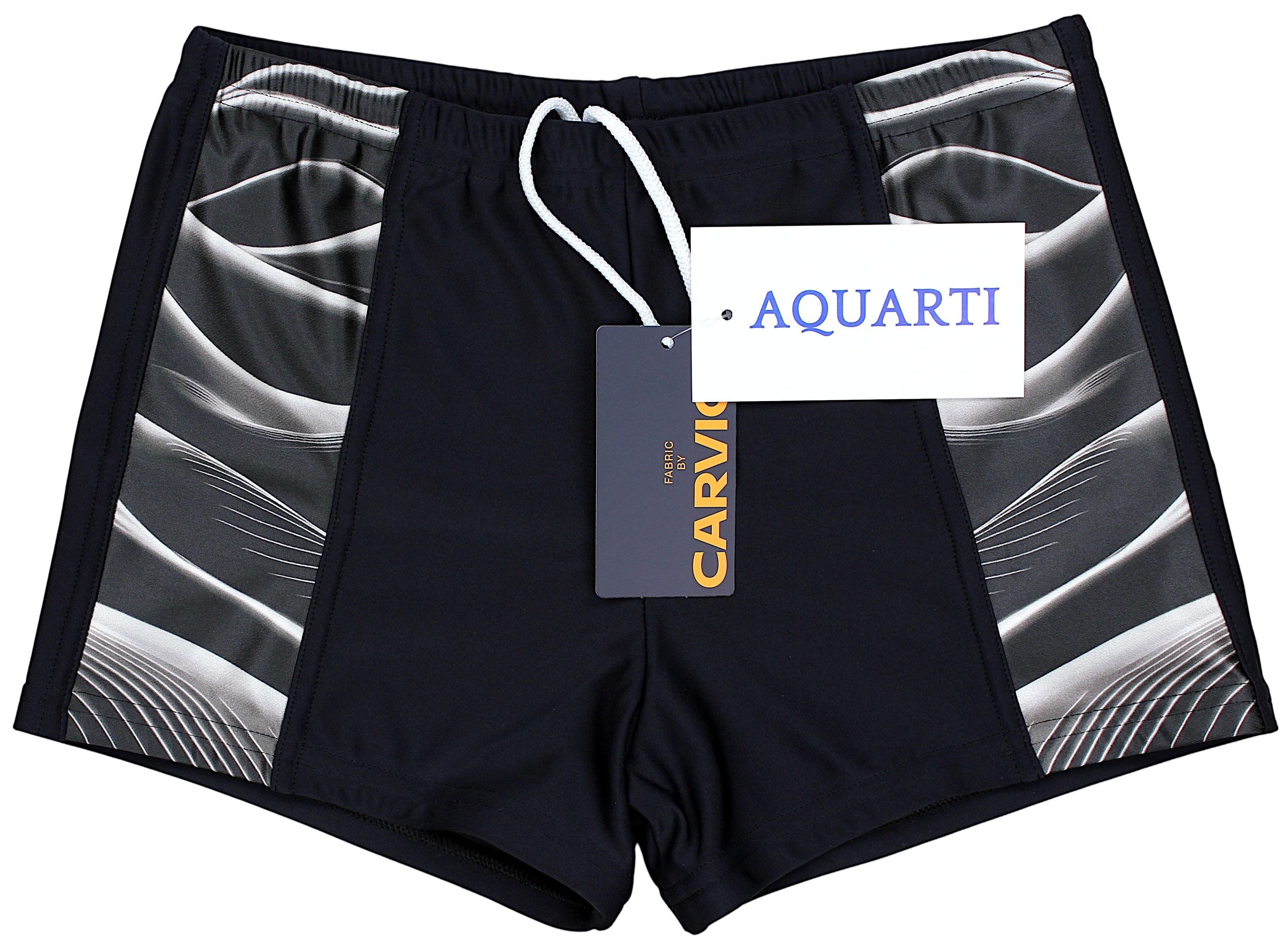 Aquarti Badehose Aquarti Herren Badehose Kurz Sportlich Streifen – Bild 5 von 5