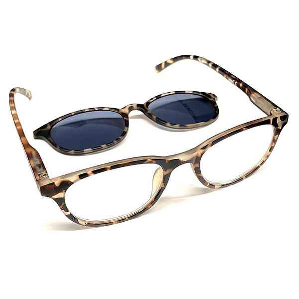 VOSSBACH Lesehilfe »Damen Lesebrille Sehhilfe Sonnenschutz Sonnenbrille Brille«, +2,5 dpt Inkl. Sonnenclip & Etui