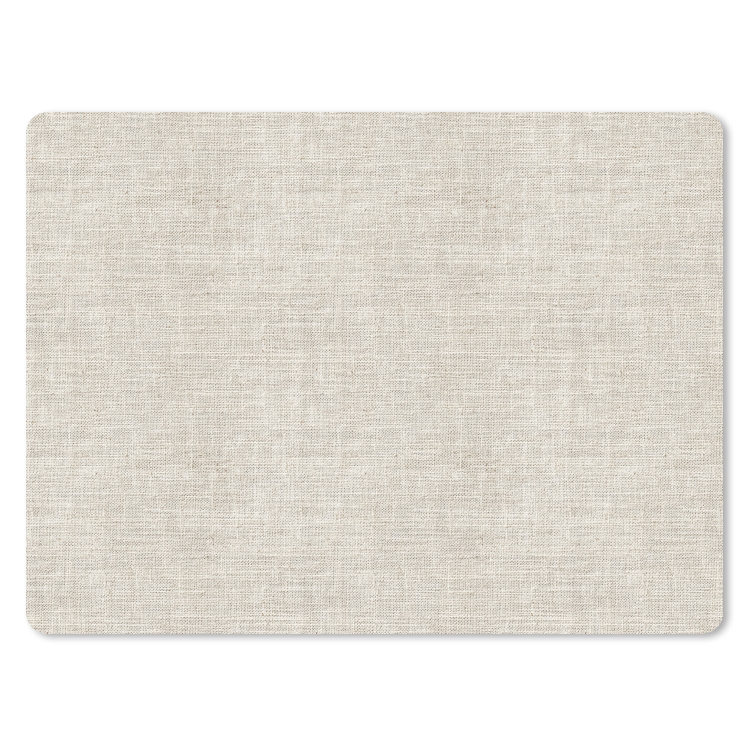 MuchoWow Mauspad Leinen - Textur - Beige (1-St), Gaming, Mousepad Klein, Büro Zubehör, Mausunterlage, 12x10 cm