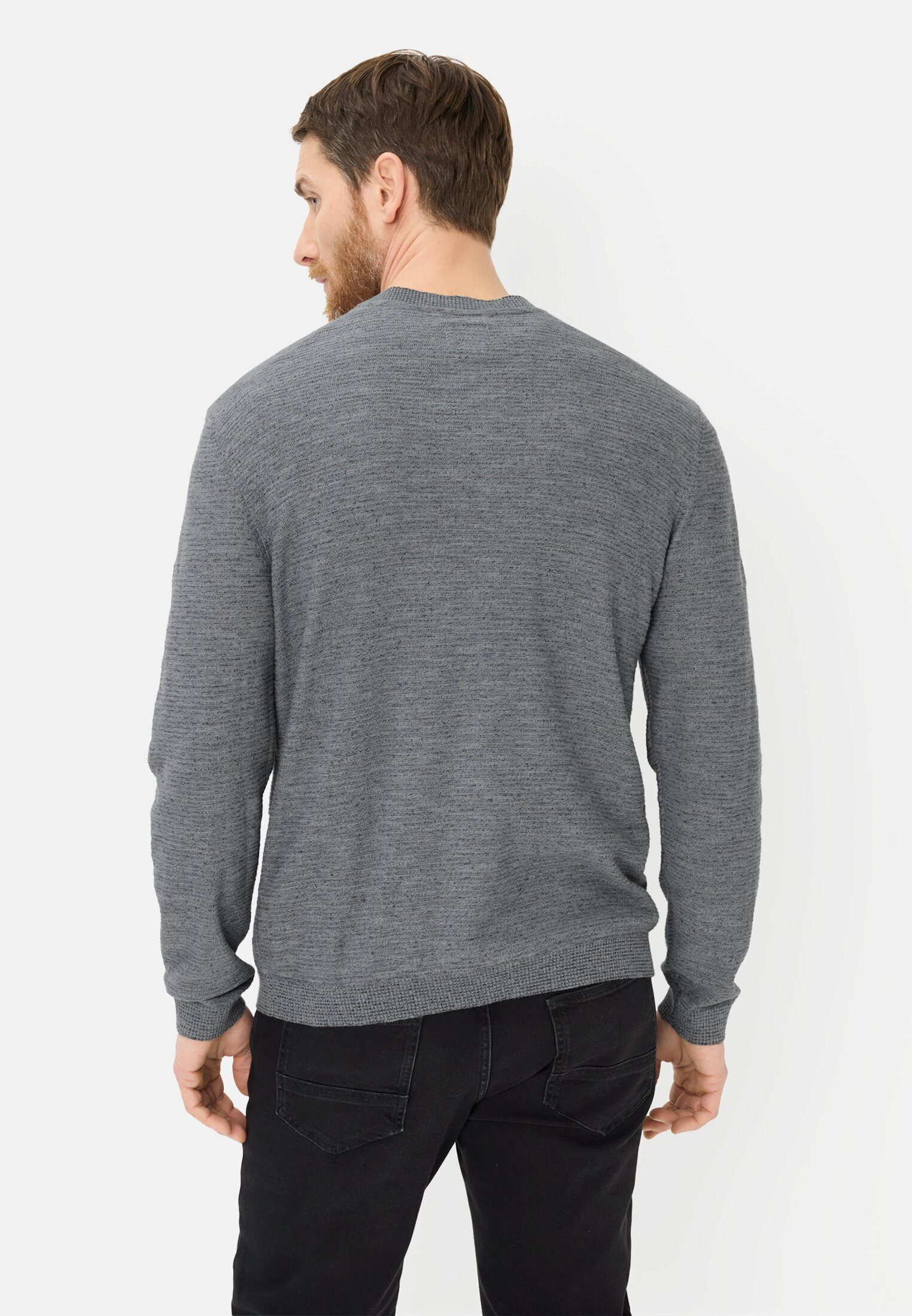 camel active Henleyshirt mit Henley Kragen Langarm