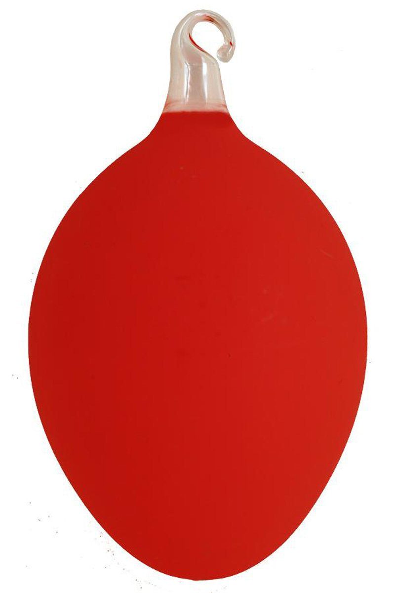 Hamburger Weihnachtskontor Osterei Osterei aus Glas in neonpink groß (1-tlg), mundgeblasen - handdekoriert