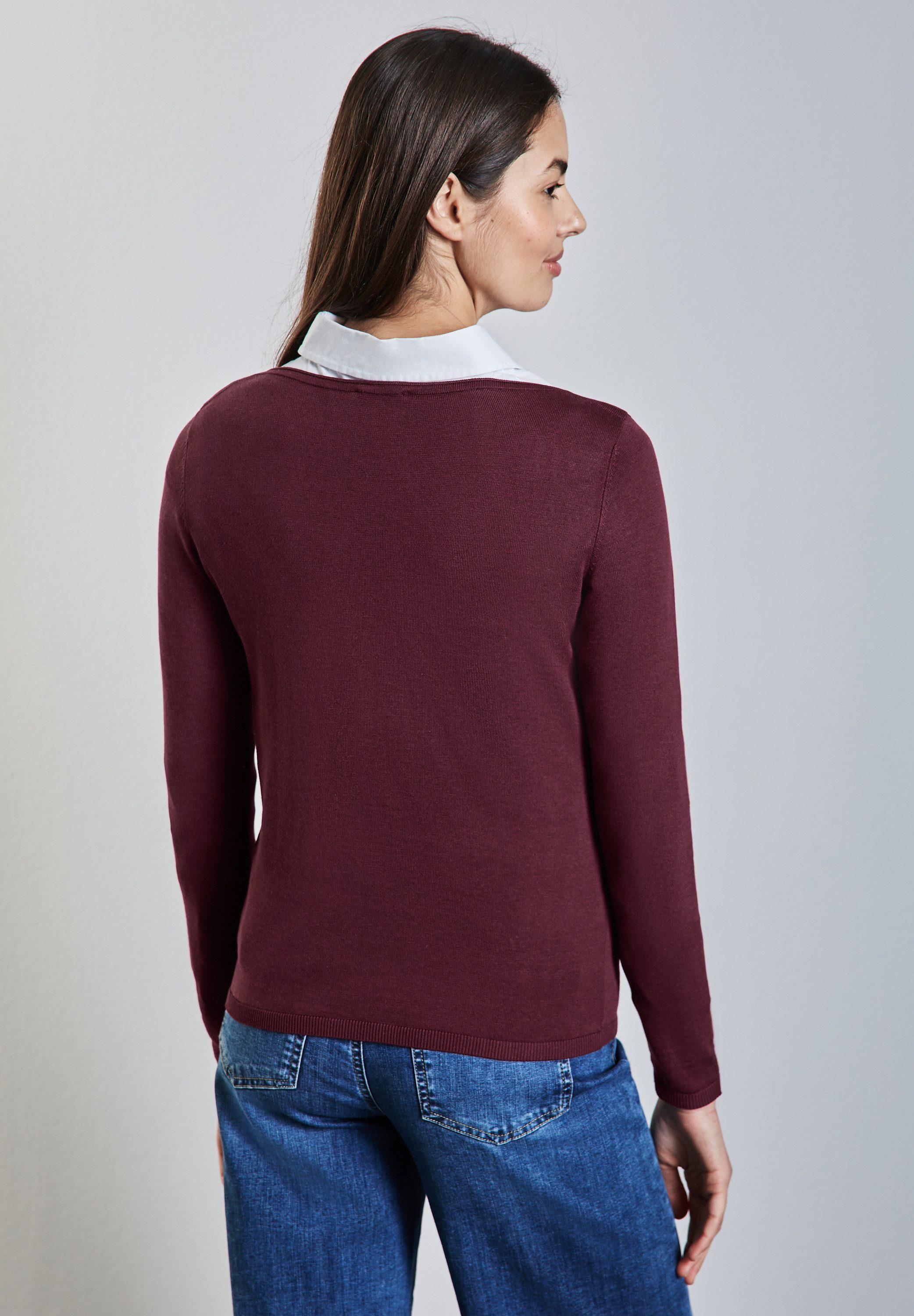 STREET ONE Strickpullover, mit U-Boot-Ausschnitt günstig online kaufen