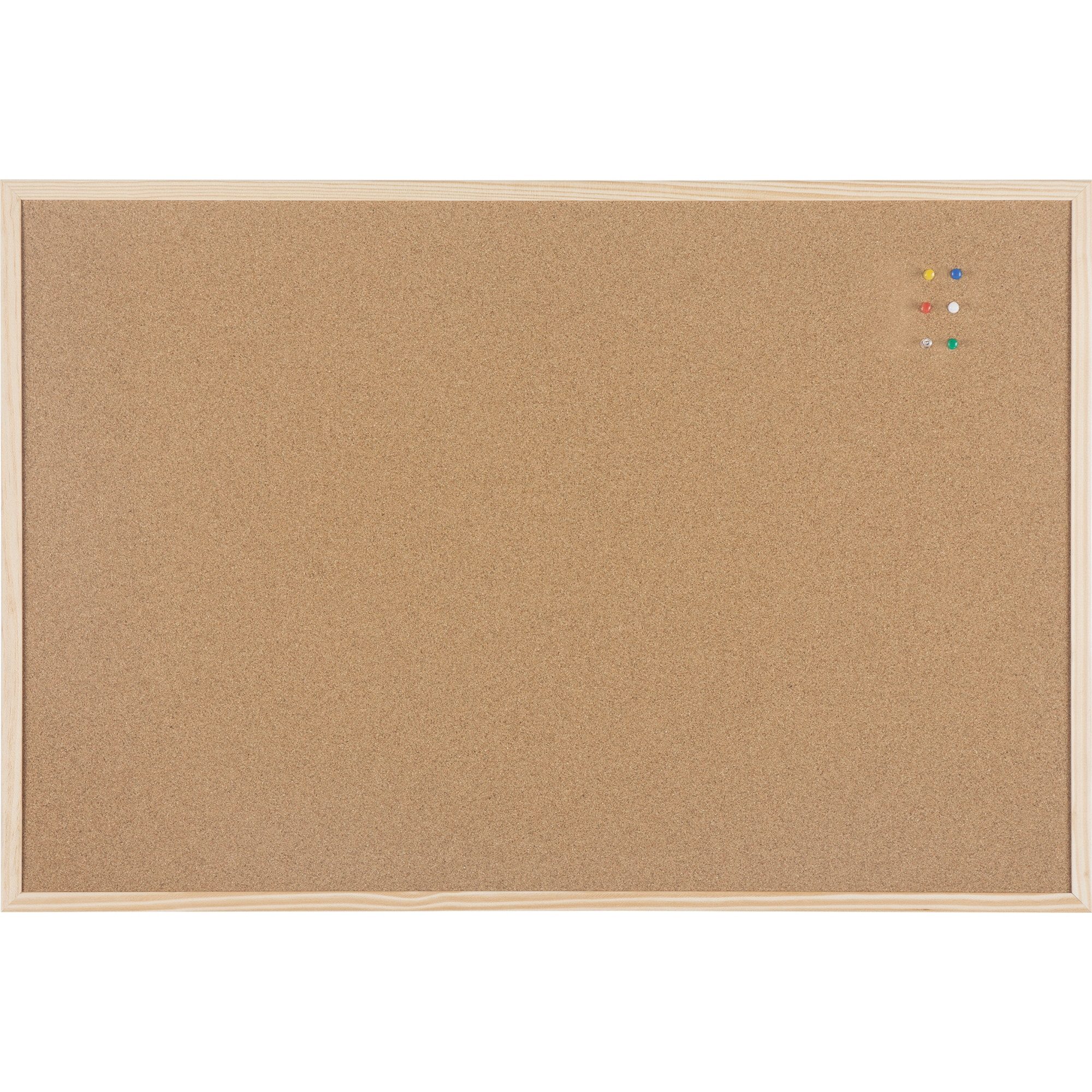 Pinnwand Korktafel MC070012010 beidseitig Holzrahmen 90x60cm