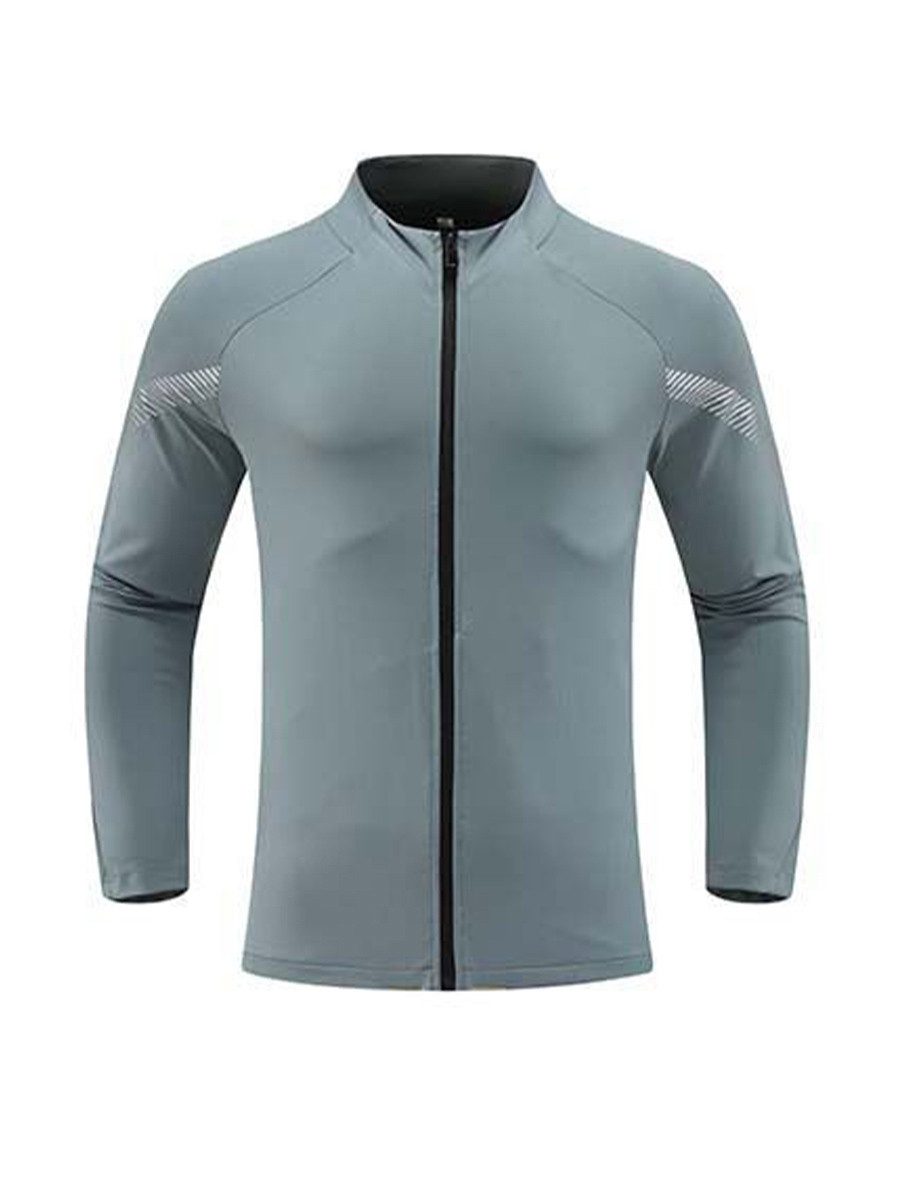 YOUTHUP Laufjacke Sportjacke mit Stehkragen für Herren, Laufjacke