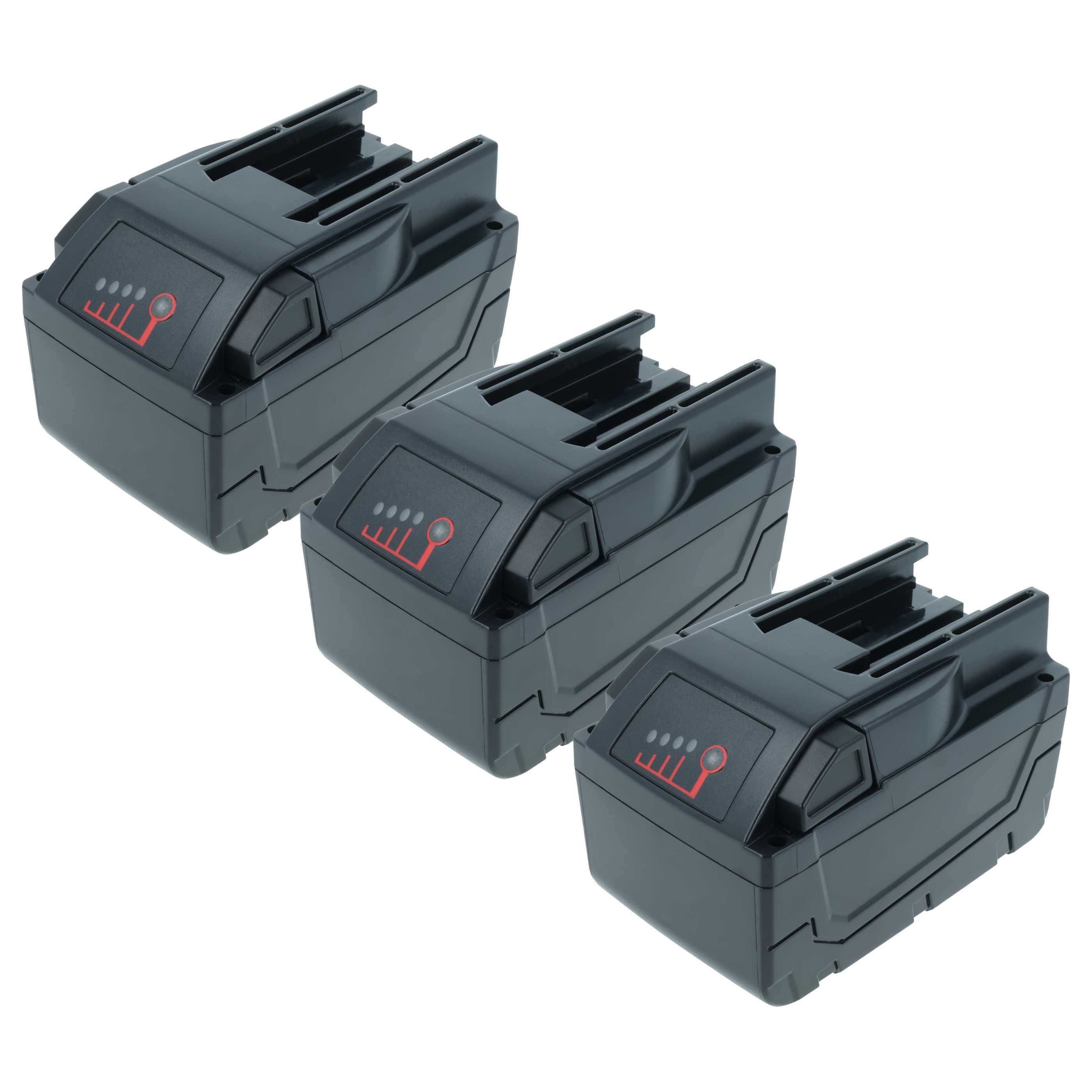 vhbw Akku passend für Milwaukee V28 SX, V28 VC Elektrowerkzeug (2 Ah, 28 V, Akku Akku Li-Ion 2000 mAh (28 V, 3 St), Leistungsfähige Austausch-Akkus für Werkzeug Powertools wie