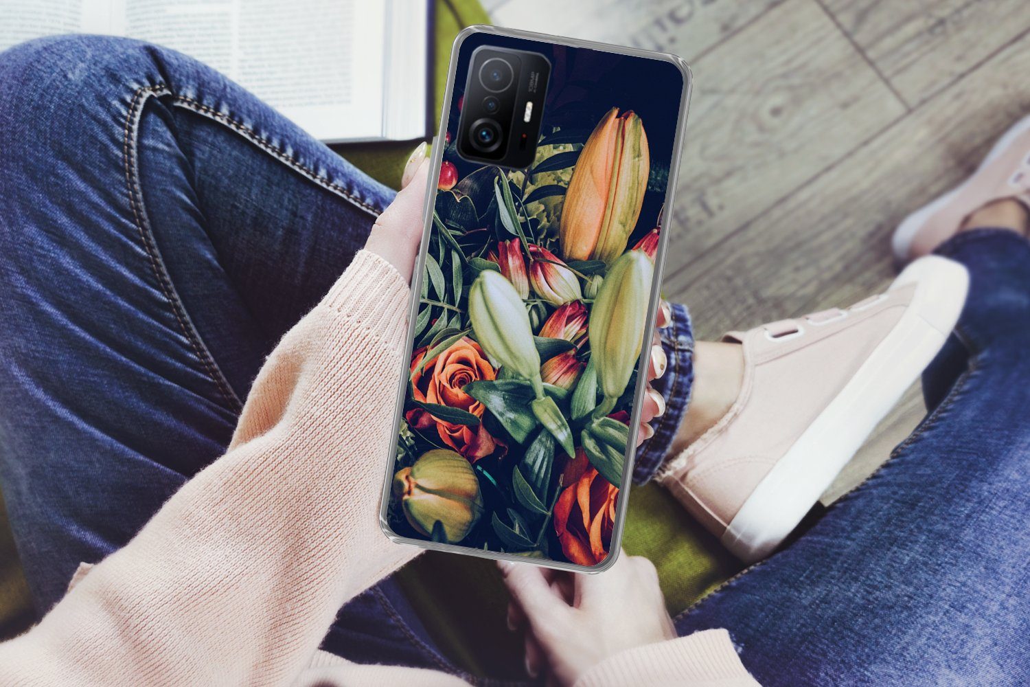 MuchoWow Handyhülle für Xiaomi 11 Lite 5G NE Blumenstrauß - Stilleben - Blumen - Pflanzen, Phone Case, Silikon, Schutzhülle Dünn