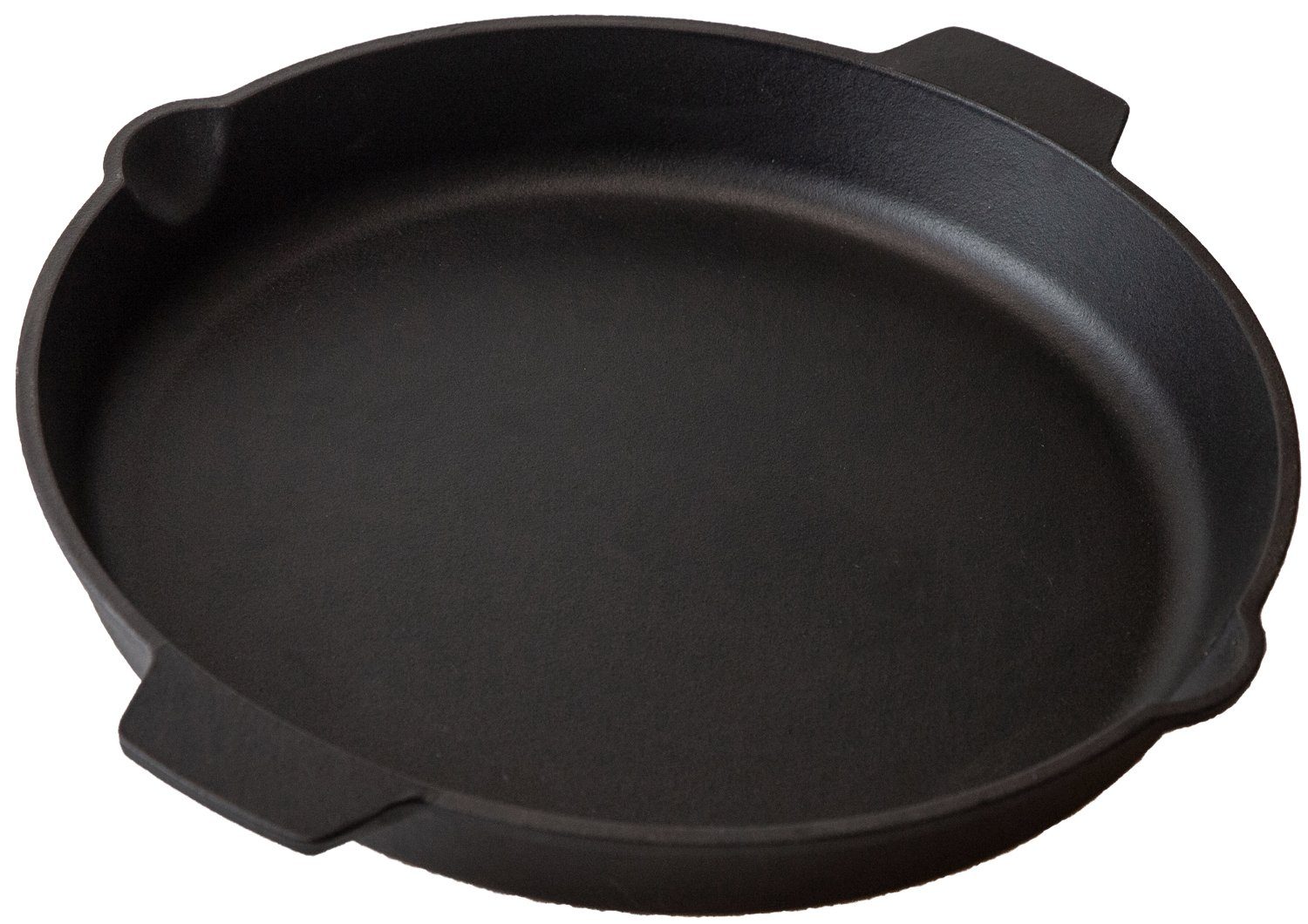 Grillpfanne Grillfürst Gusseisenpfanne mit 2 Griffen Ø 35 cm