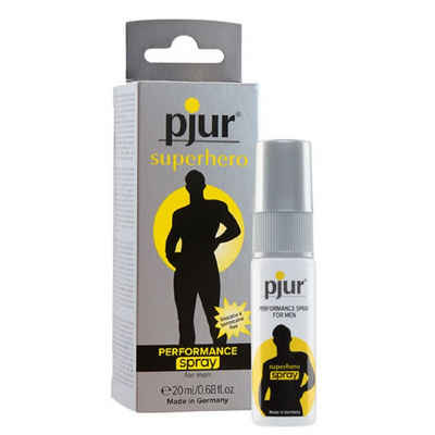 pjur Verzögerungsmittel SUPERHERO Performance Spray for men, Spray-Flasche mit 20ml, Verzögerungsspray für mehr Stehvermögen