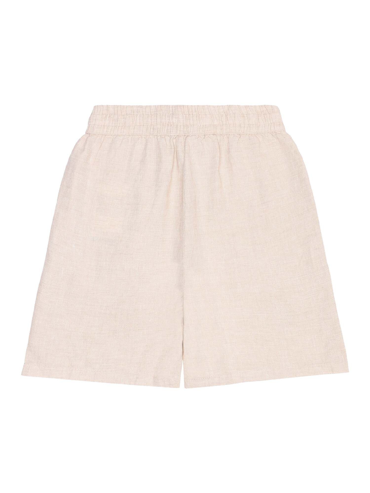 KnowledgeCotton Apparel Shorts POSEY wide mid-rise linen shorts