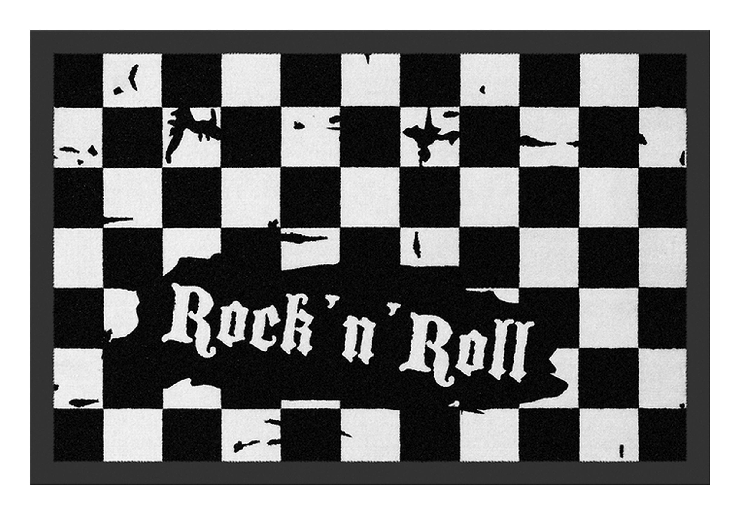 Rockbites Fußmatte Rockbites - Fußmatte Türmatte "Checkered - Rock 'n' Roll" Nr. 102