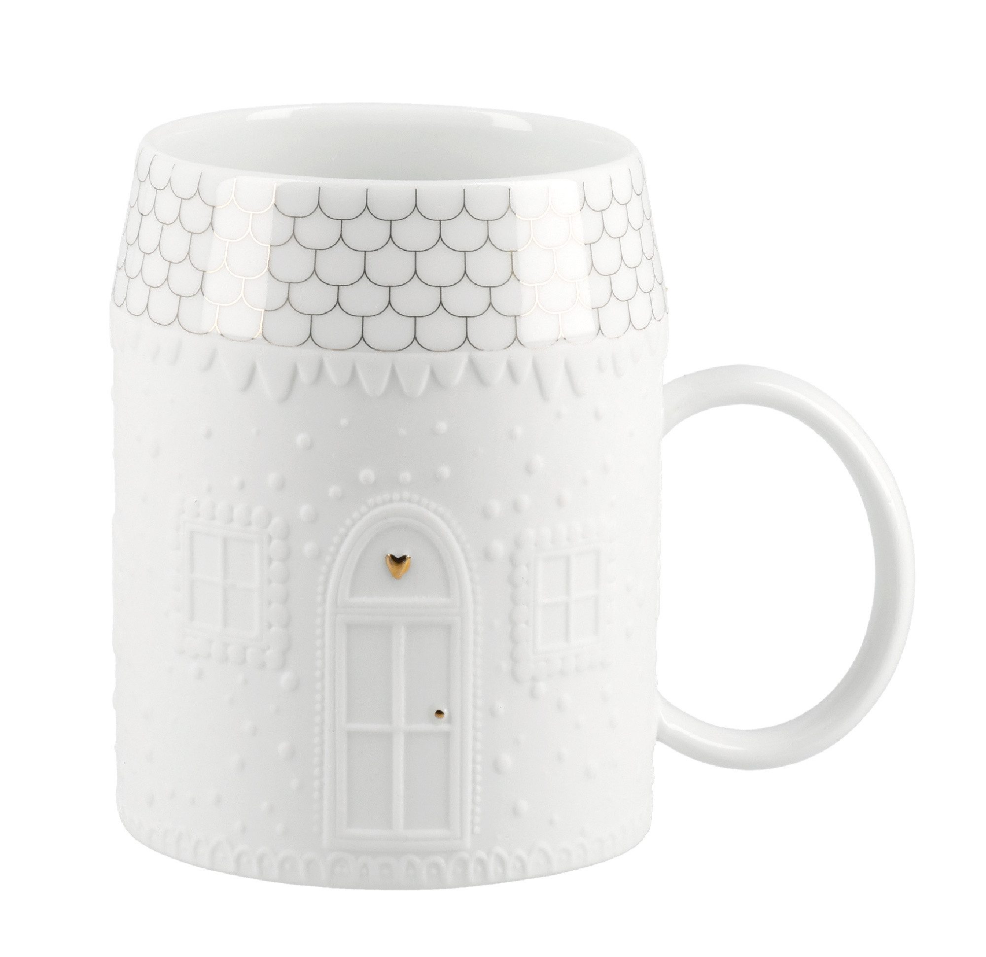 Räder Tasse räder Haustasse Tasse Lebkuchen Porzellan weiß, Porzellan