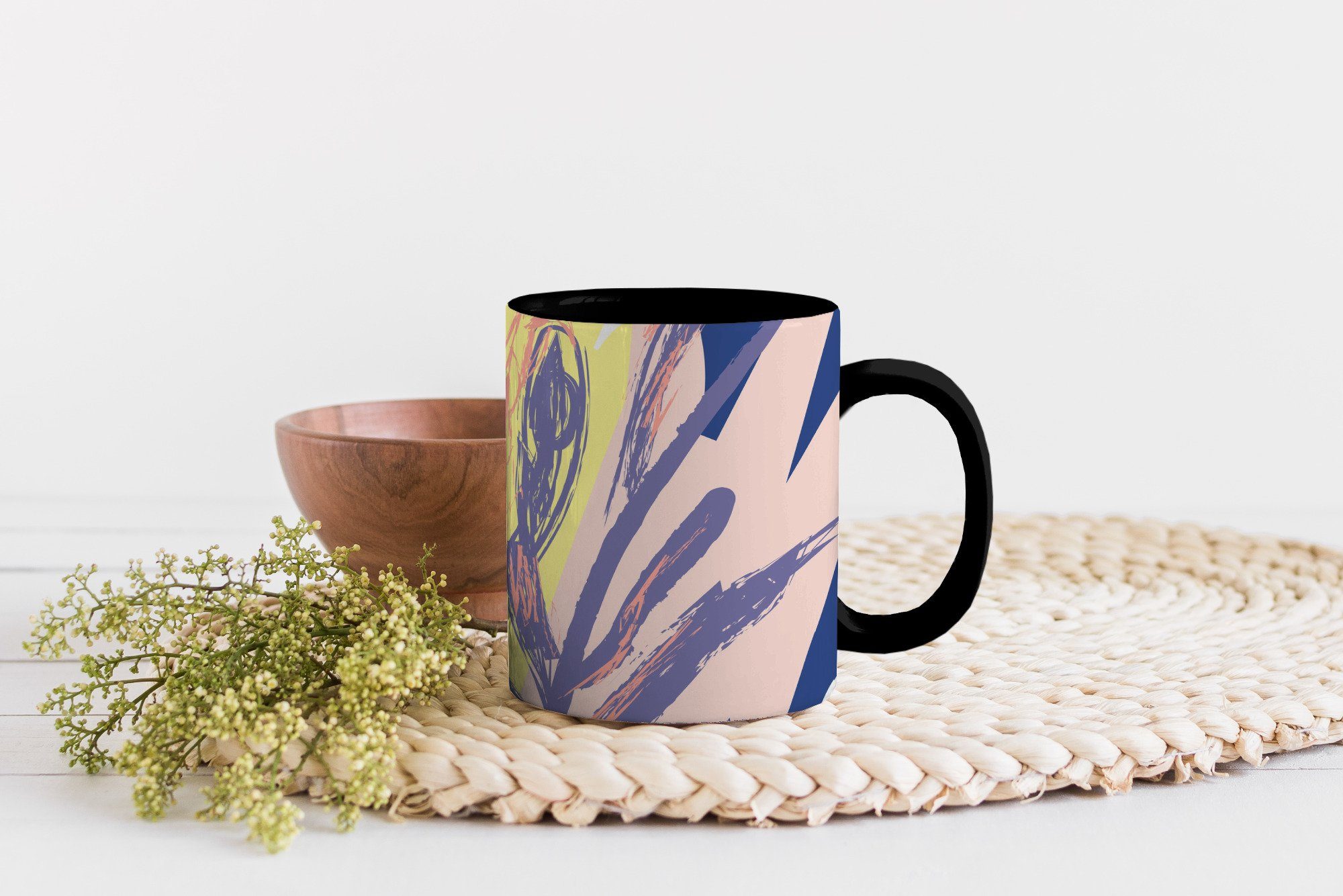 - Keramik, - MuchoWow Farbwechsel, Teetasse, Tropisch, Pflanze Geschenk Kaffeetassen, Tasse Zaubertasse, Sommer