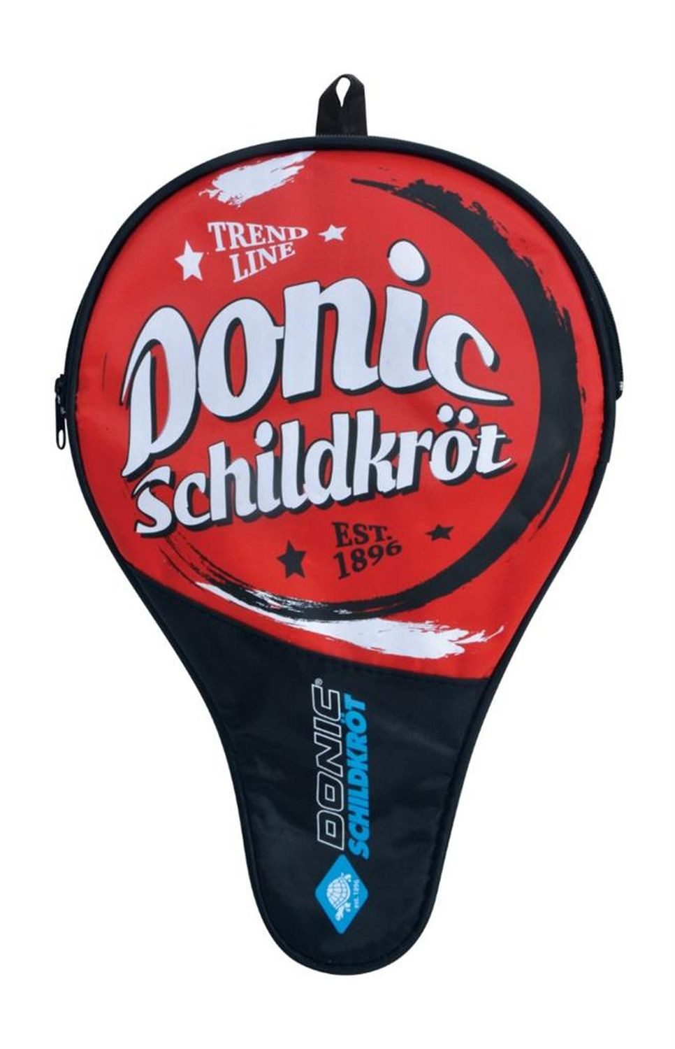Donic-Schildkröt Schlägerhülle Tischtennis Hülle Trendline rot-schwarz, Bag