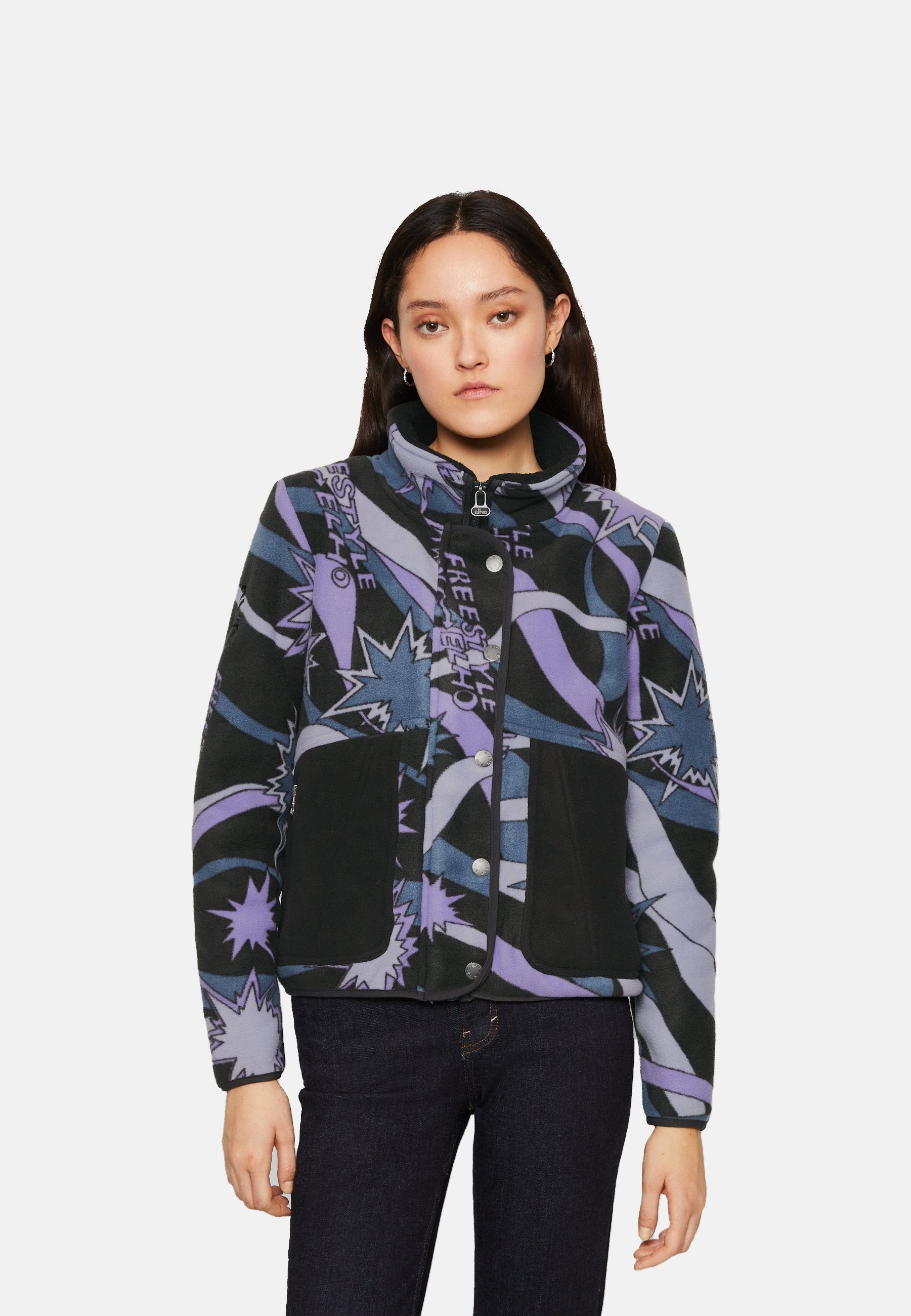 MALMÖ Fleecejacke SFP 89 Black Lilac Elho